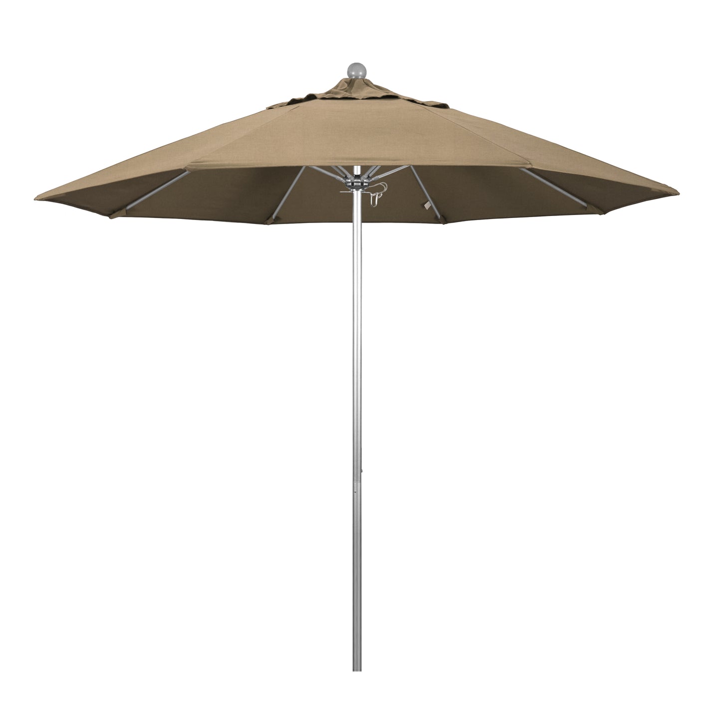 CasaFoyer California Umbrella 9ft Heavy-Duty Commercial Grade Patio Umbrella with Aluminum Frame and Fiberglass Ribs - Push Lift System - 3-Year Warranty