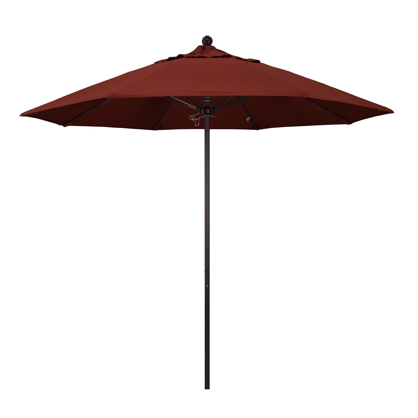 CasaFoyer 9' Heavy-Duty Commercial Umbrella with Aluminum Frame and Fiberglass Ribs - Push Lift System - Extended 3-Year Warranty