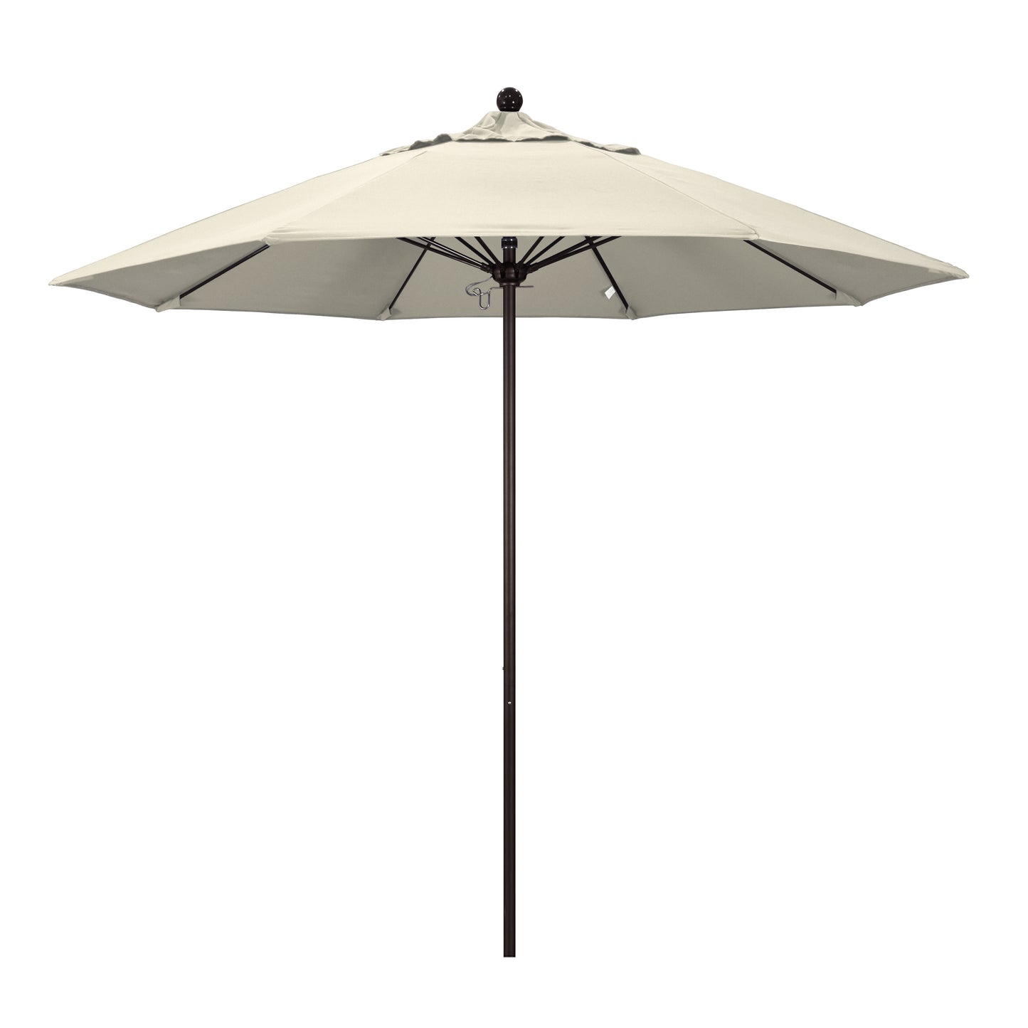CasaFoyer 9' Commercial Grade Patio Umbrella with Aluminum Frame, Fiberglass Ribs, and Push Lift System - Durable and Versatile for Residential and Commercial Use