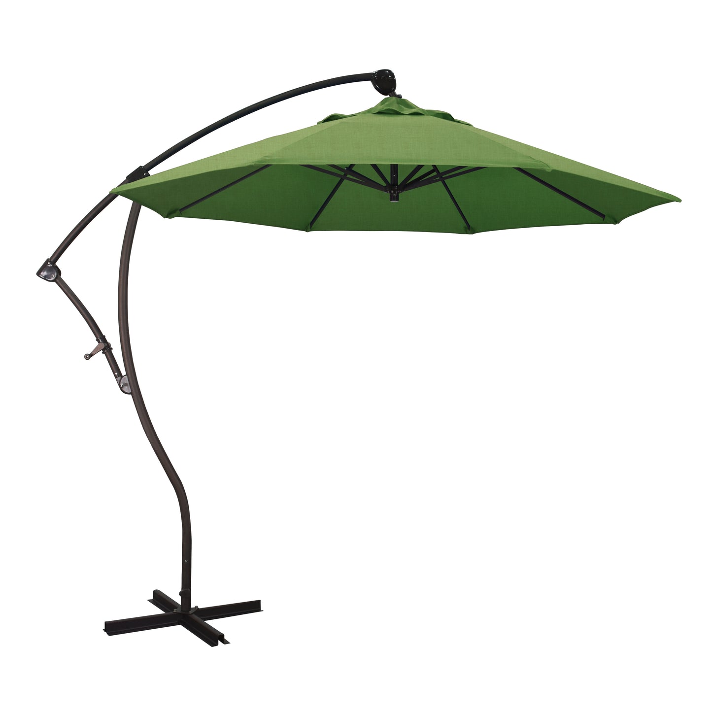 CasaFoyer California Umbrella BA 908 9ft Cantilever Umbrella - 360 Rotation, Tilt, Crank Lift - Sturdy Aluminum Pole - Sunbrella Fabric - Enhance Any Area