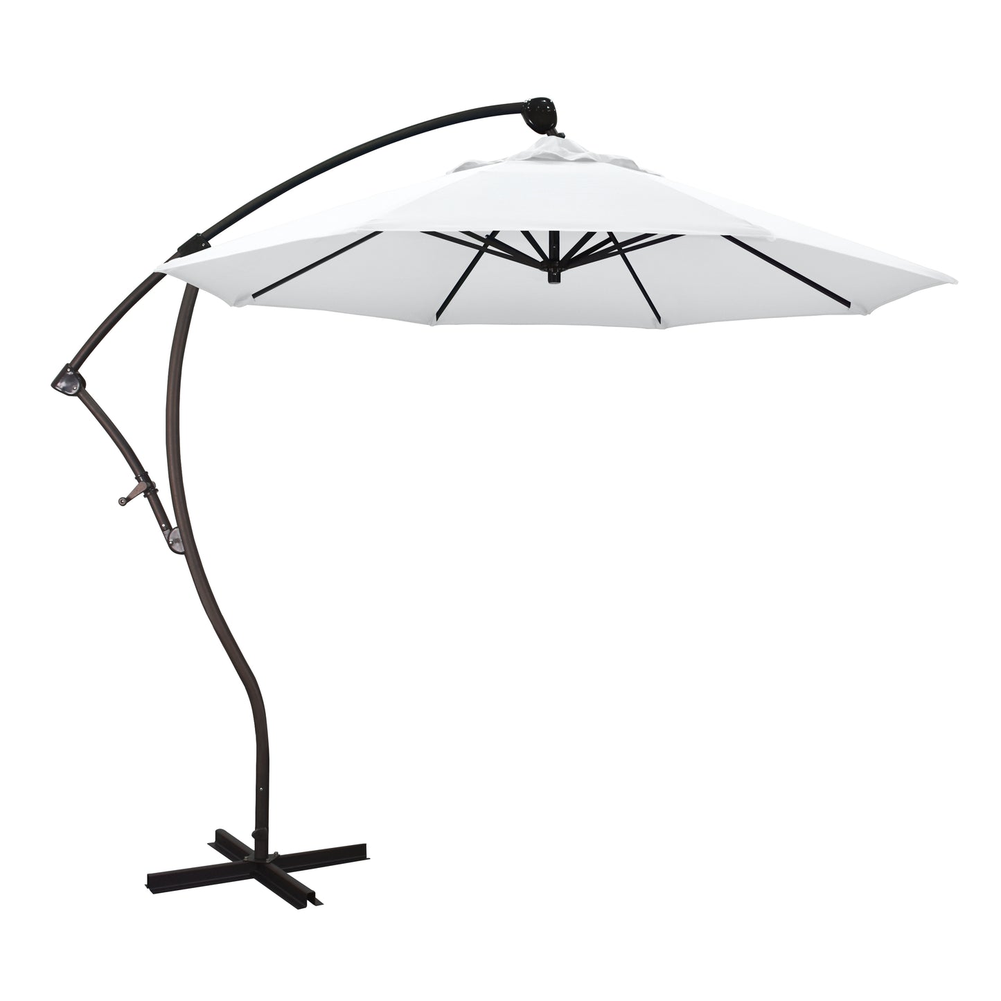 CasaFoyer California Umbrella BA 908 9ft Cantilever Umbrella - Adjustable 360 Tilt & Turn, Sturdy Aluminum Pole, Stainless Steel Crank System