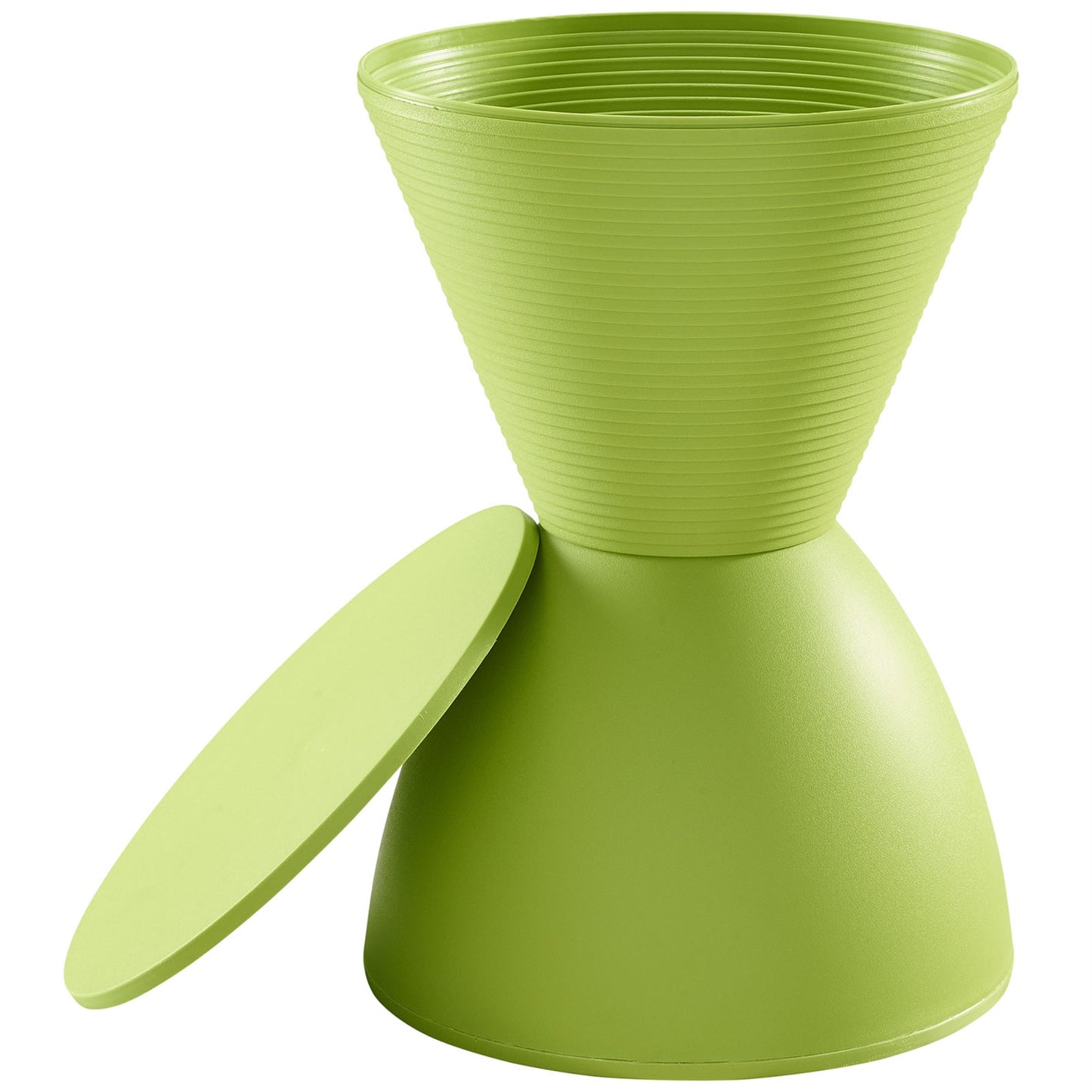 CasaFoyer Ripples Haste Stool: Versatile, Durable, and Stylish Accent Piece for Indoor and Outdoor Areas - Green
