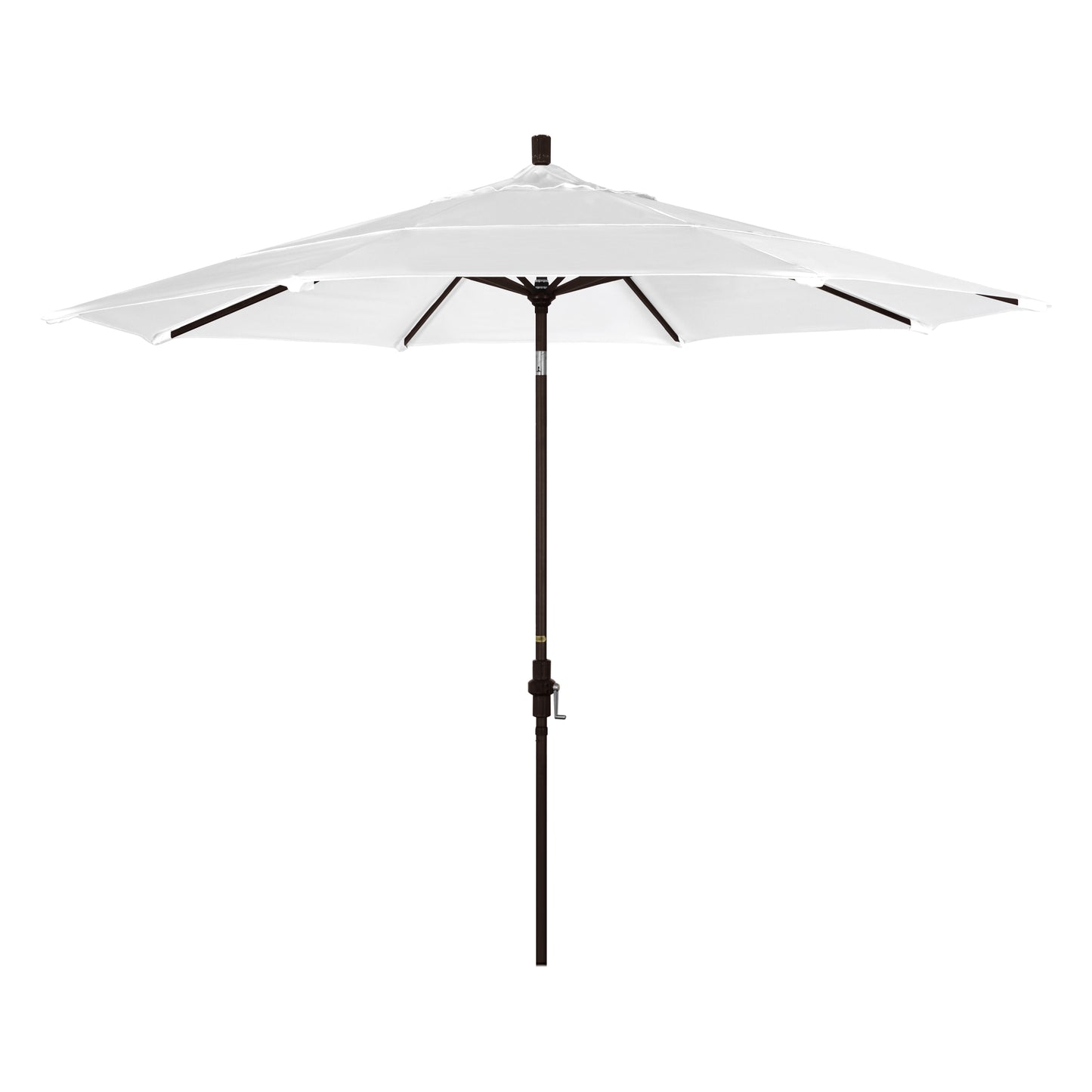 CasaFoyer 11' California Market-Style Umbrella with Collar Tilt and Crank Lift - Sturdy Aluminum Frame - Long-Lasting Shade Enjoyment - Residential Favorite