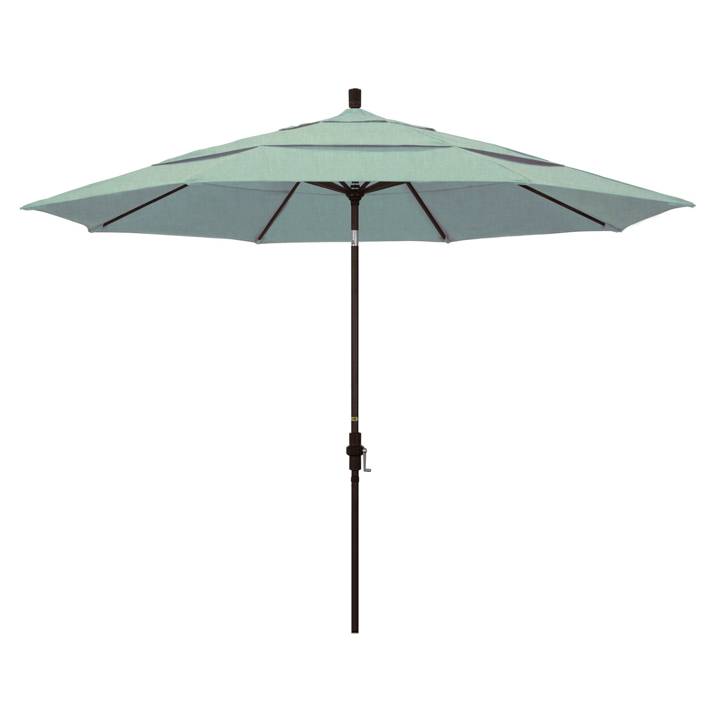 CasaFoyer 11' California Umbrella - Market Style with Collar Tilt and Crank Lift - Durable Aluminum Frame - Easy to Use and Adjustable - Ideal for Residential Use