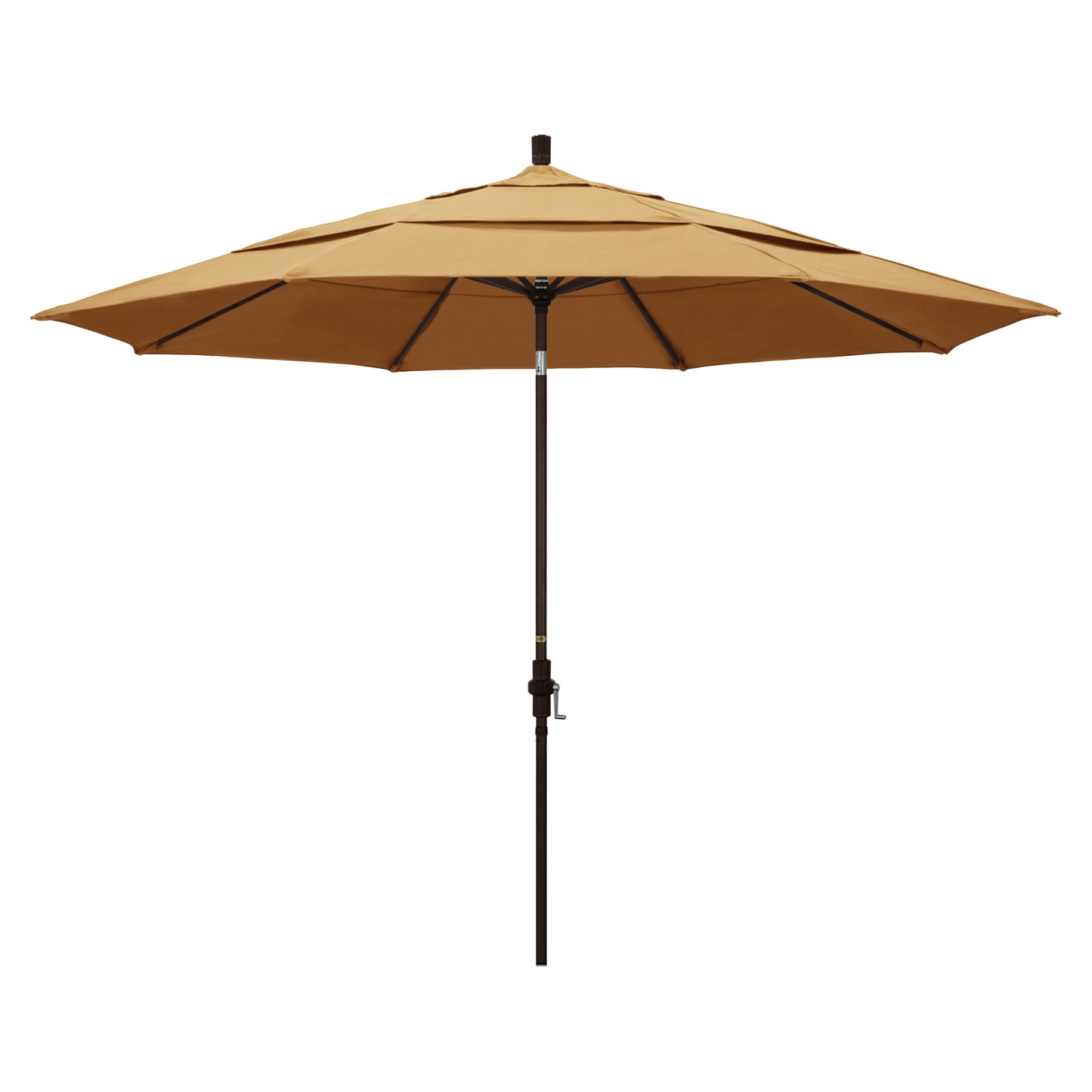 CasaFoyer 11' California Umbrella - Market Style with Collar Tilt and Crank Lift - Durable Aluminum Frame - Residential Owner's Choice