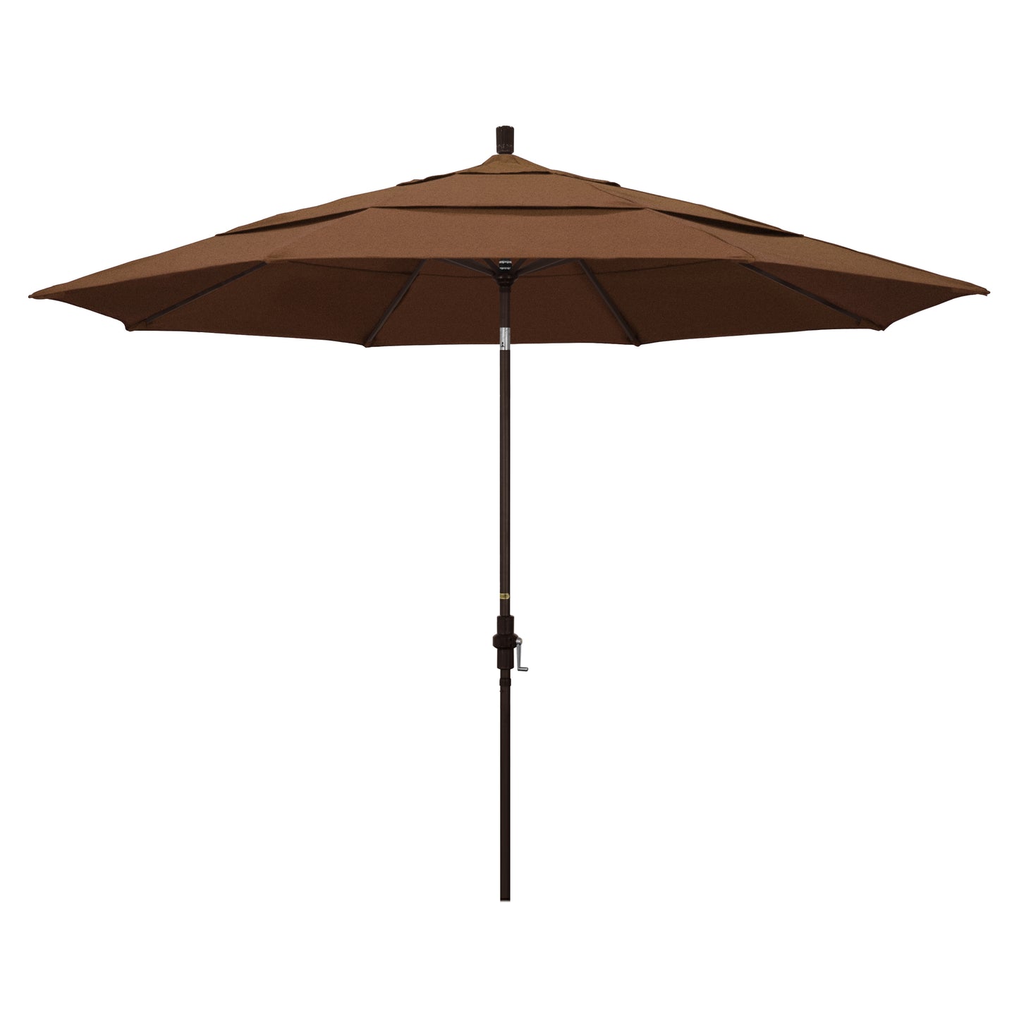 CasaFoyer 11ft California Umbrella - Extra Large Size, Market-Style Design, Collar Tilt & Crank-to-Open Feature, Sturdy Aluminum Frame, User-Friendly & Durable