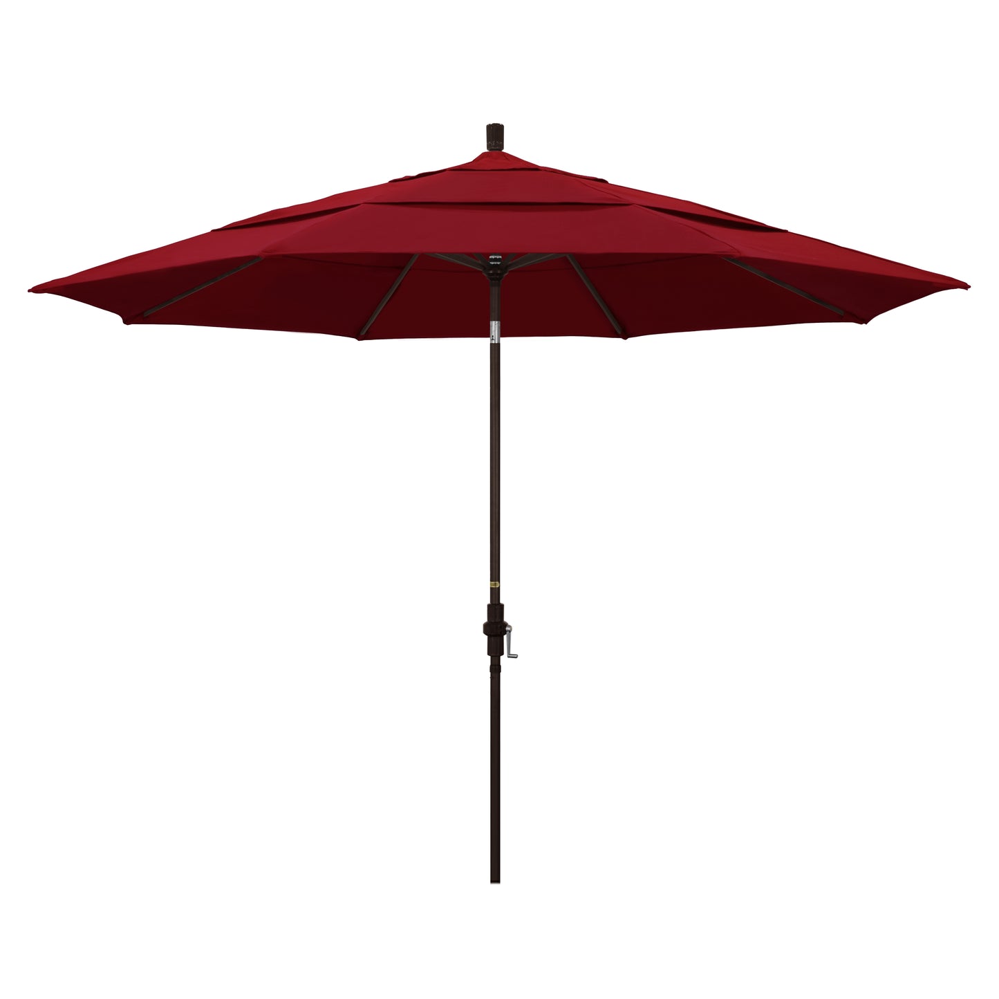 CasaFoyer 11' California Market Style Umbrella with Collar Tilt Design - Durable Aluminum Frame - Crank-to-Open Mechanism - Ultimate Comfort and Aesthetics