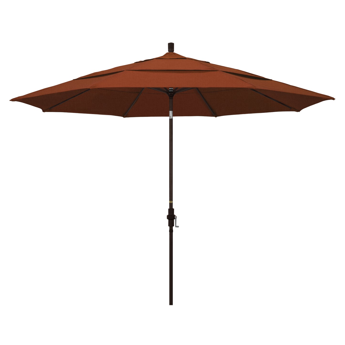 CasaFoyer 11' California Umbrella - Market Style with Collar Tilt Design, Durable Aluminum Frame, Crank-to-Open Mechanism, Resilient and User-Friendly