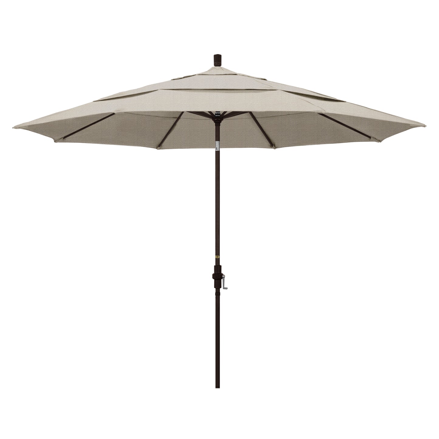 CasaFoyer 11ft California Umbrella - Market Style, Collar Tilt Design, Durable Aluminum Frame, Easy Crank-to-Open Mechanism, Wide Range of Tilt Positions