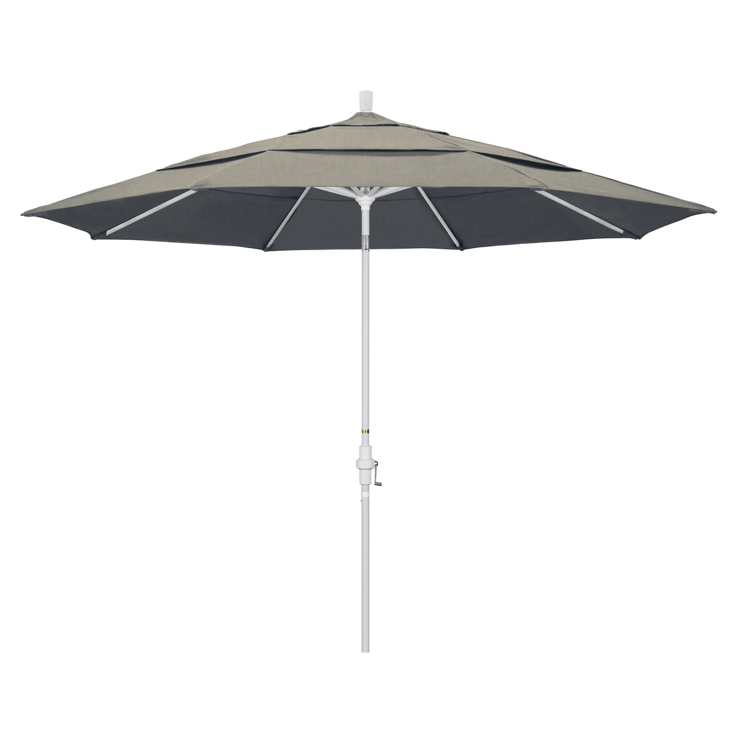 CasaFoyer 11ft California Umbrella - Extra Large Size, Collar Tilt Design, Durable Aluminum Frame, Easy Crank-to-Open Feature, Adjustable Tilt Angle