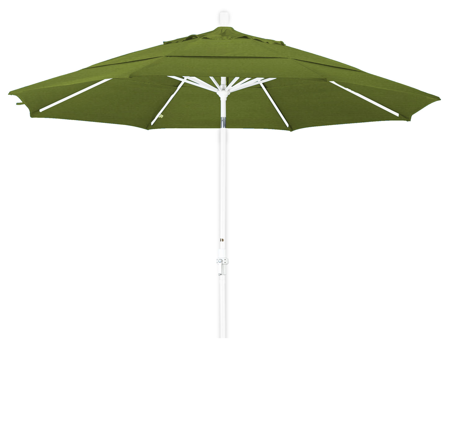 CasaFoyer 11' California Umbrella - Extra Large Size, Market Style Design, Collar Tilt, Crank-to-Open, Durable Aluminum Frame, Residential Owners' Favorite