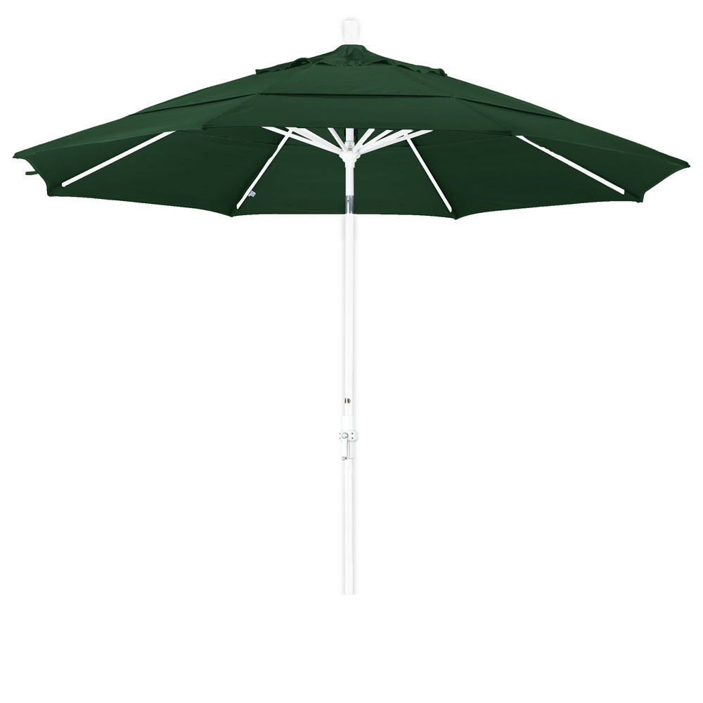 CasaFoyer 11' California Market Style Umbrella with Collar Tilt and Crank Lift - Spacious Design, Sturdy Aluminum Frame - Easy Tilt Position Control - Durable and User-Friendly - Sunbrella Fabric