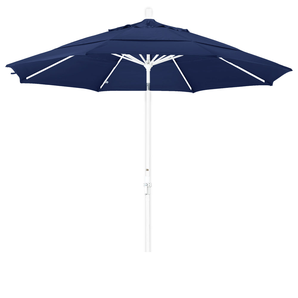 CasaFoyer 11ft California Umbrella - Market Style, Collar Tilt, Aluminum Frame, Crank-to-Open, Durable & Easy to Use - Ideal for Residential Owners