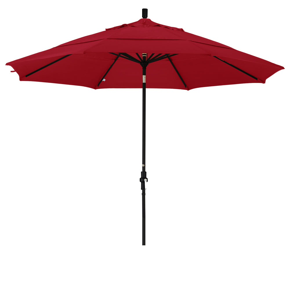 CasaFoyer 11' California Market Style Umbrella with Collar Tilt and Crank Lift - Durable Aluminum Frame - Easy to Use and Built to Last - Ideal for Residential Owners