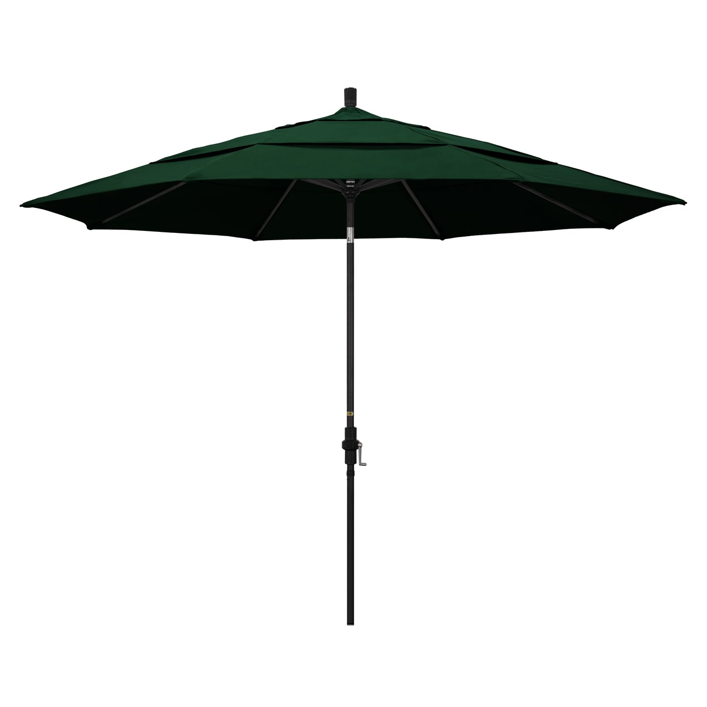 CasaFoyer 11' California Umbrella - Extra-Large Market Style with Collar Tilt Design - Residential Use - Sturdy Aluminum Frame - Easy Tilt Control - Crank-to-Open Feature - Durable & User-Friendly