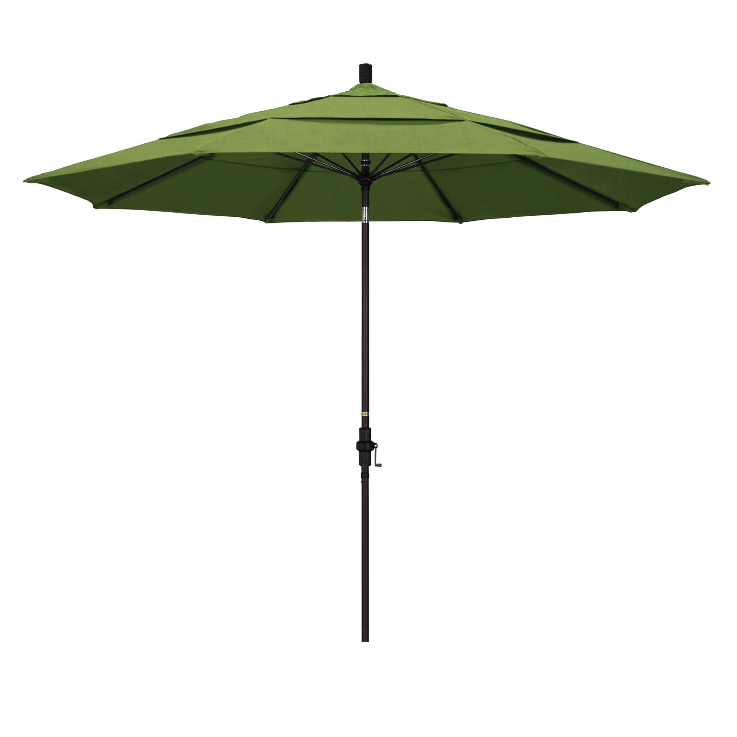 CasaFoyer 11-Foot California Market Umbrella - Premium Fiberglass Ribs, Collar Tilt, Easy Crank Lift - Durable Aluminum Pole - Sunbrella Fabric