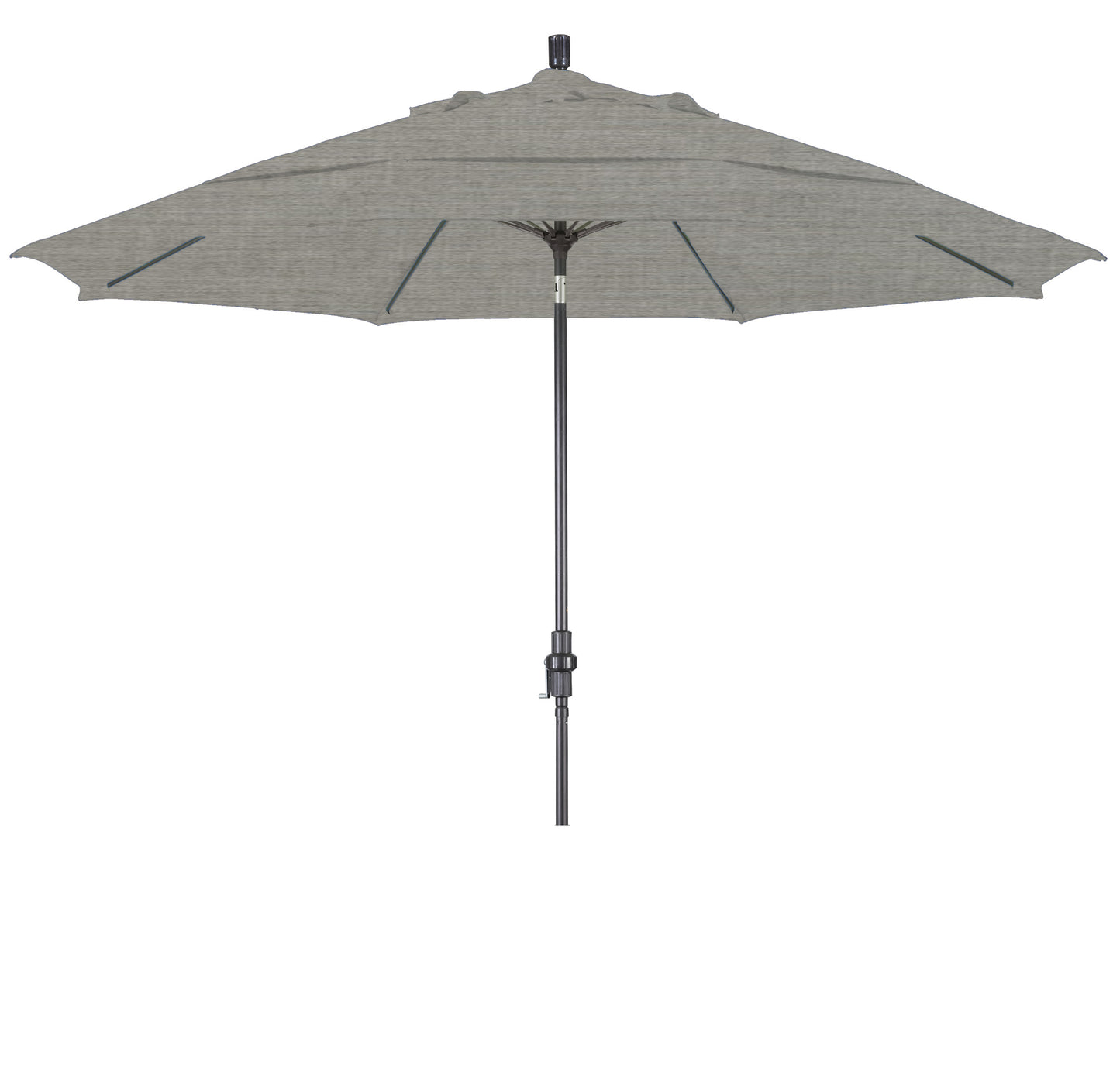 CasaFoyer 11' California Market Umbrella with Commercial-Grade Design, Aluminum Pole, Fiberglass Ribs, Collar Tilt, and Wind-Resistant Canopy