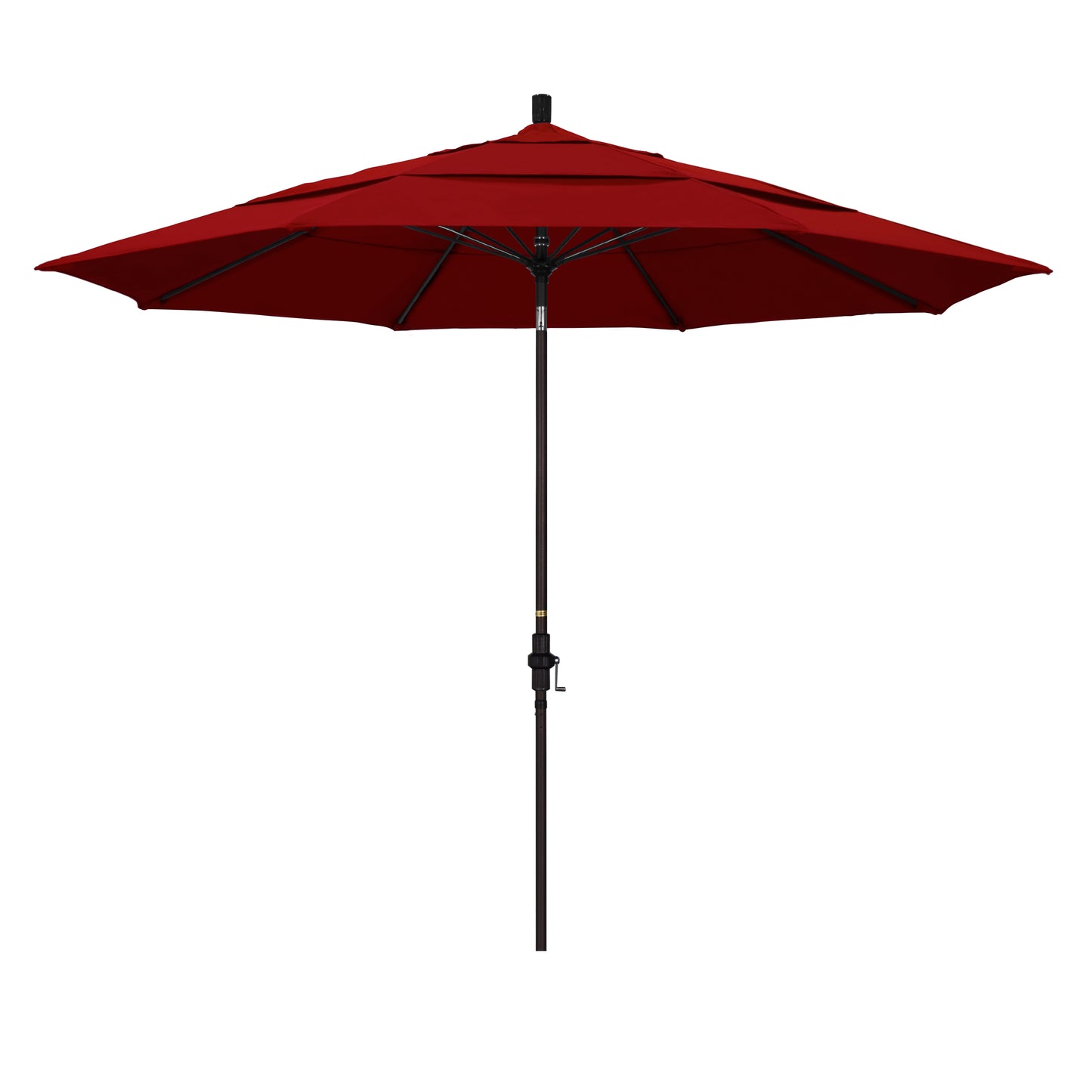 CasaFoyer 11' California Market Umbrella - Extra Large, Commercial-Grade Design, Aluminum Pole, Fiberglass Ribs, Collar Tilt, Wind Resistant, User-Friendly
