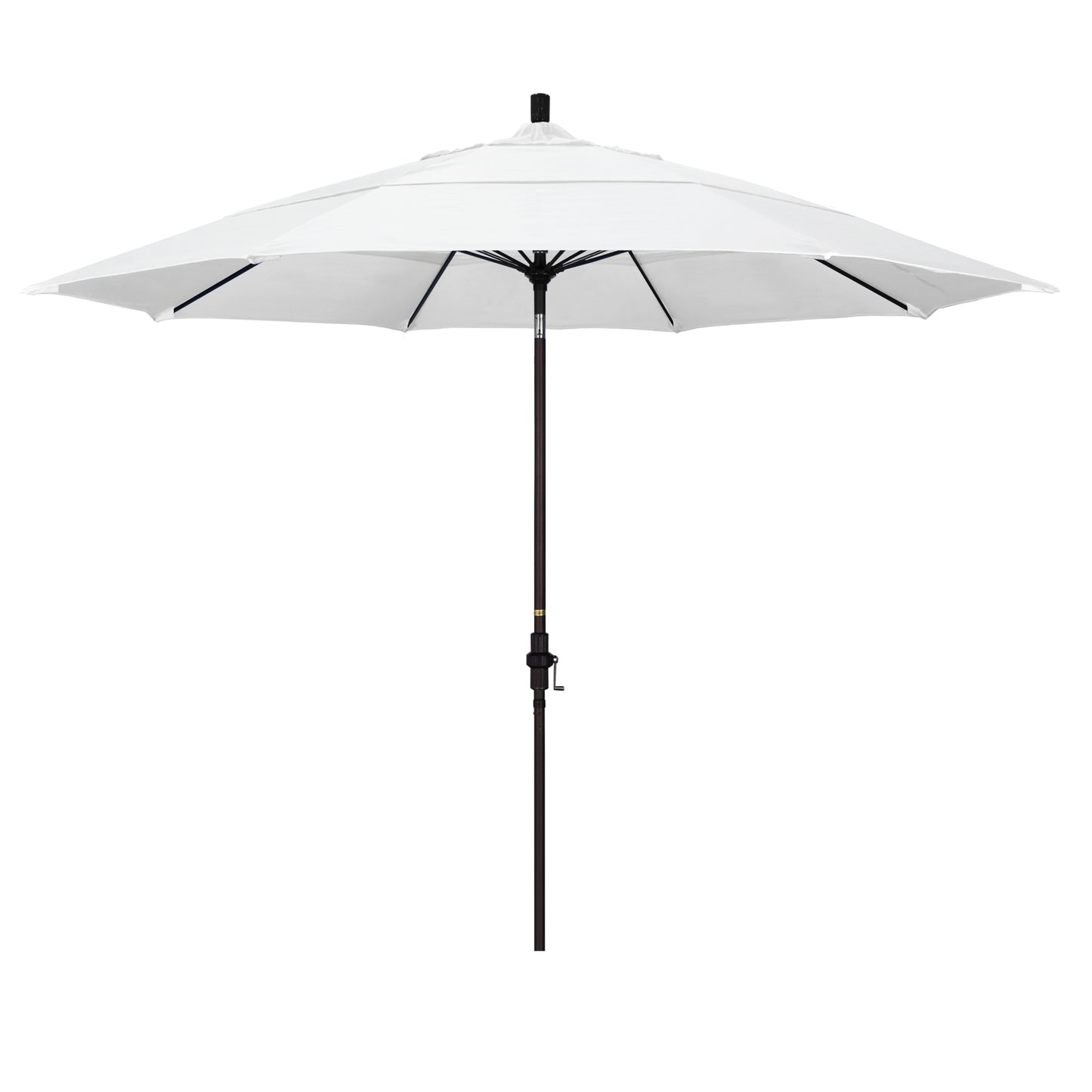 CasaFoyer 11' Extra-Large California Market Umbrella with Advanced Collar Tilt Design and Durable Aluminum Pole - Wind Resistant Fiberglass Ribs - Easy Tilt Control - Premium Quality