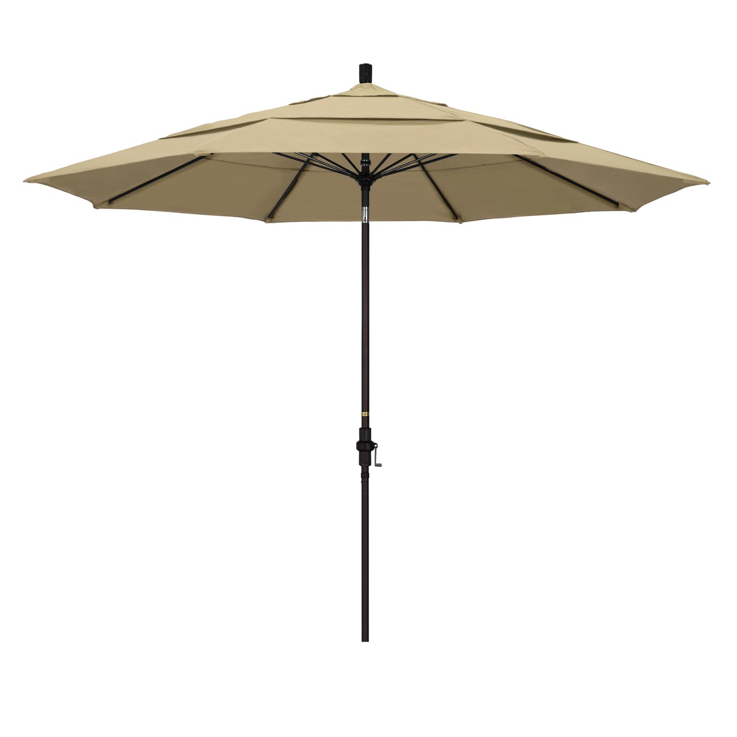 CasaFoyer 11' Extra-Large California Market Umbrella with Advanced Collar Tilt Design, Sturdy Aluminum Pole, and Premium Fiberglass Ribs - Wind Resistant and User-Friendly