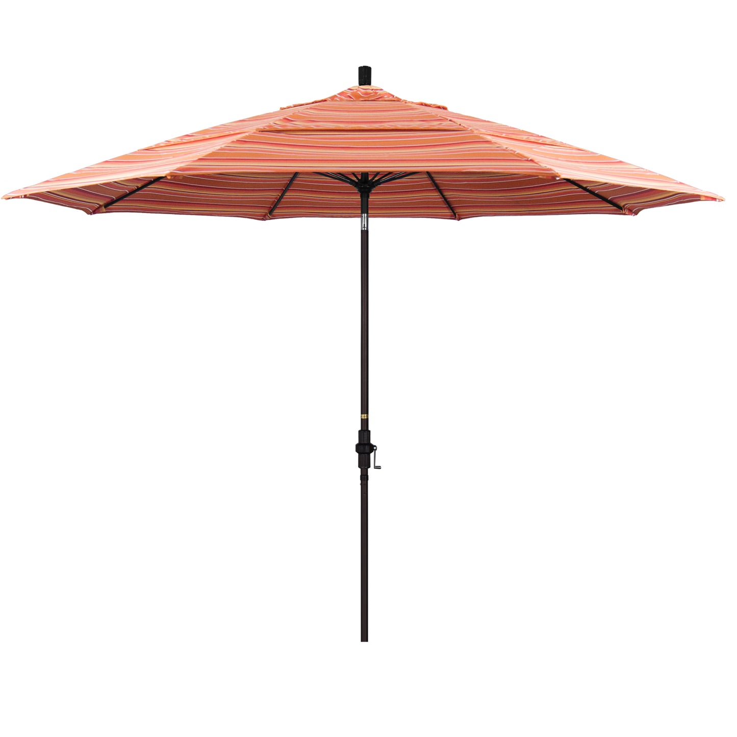 CasaFoyer 11' Extra-Large California Market Umbrella with Commercial-Grade Design, Aluminum Pole, Fiberglass Ribs, Collar Tilt, and User-Friendly Crank Lift