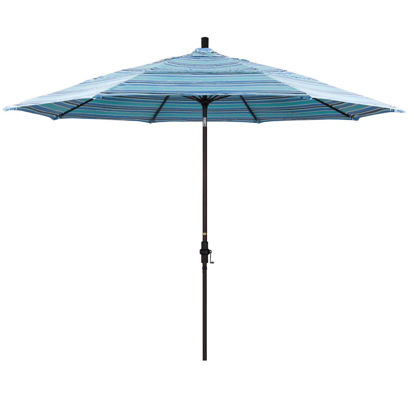 CasaFoyer 11' Extra-Large California Market Umbrella with Commercial-Grade Design, Aluminum Pole, Fiberglass Ribs, Collar Tilt, and Wind-Resistant Canopy
