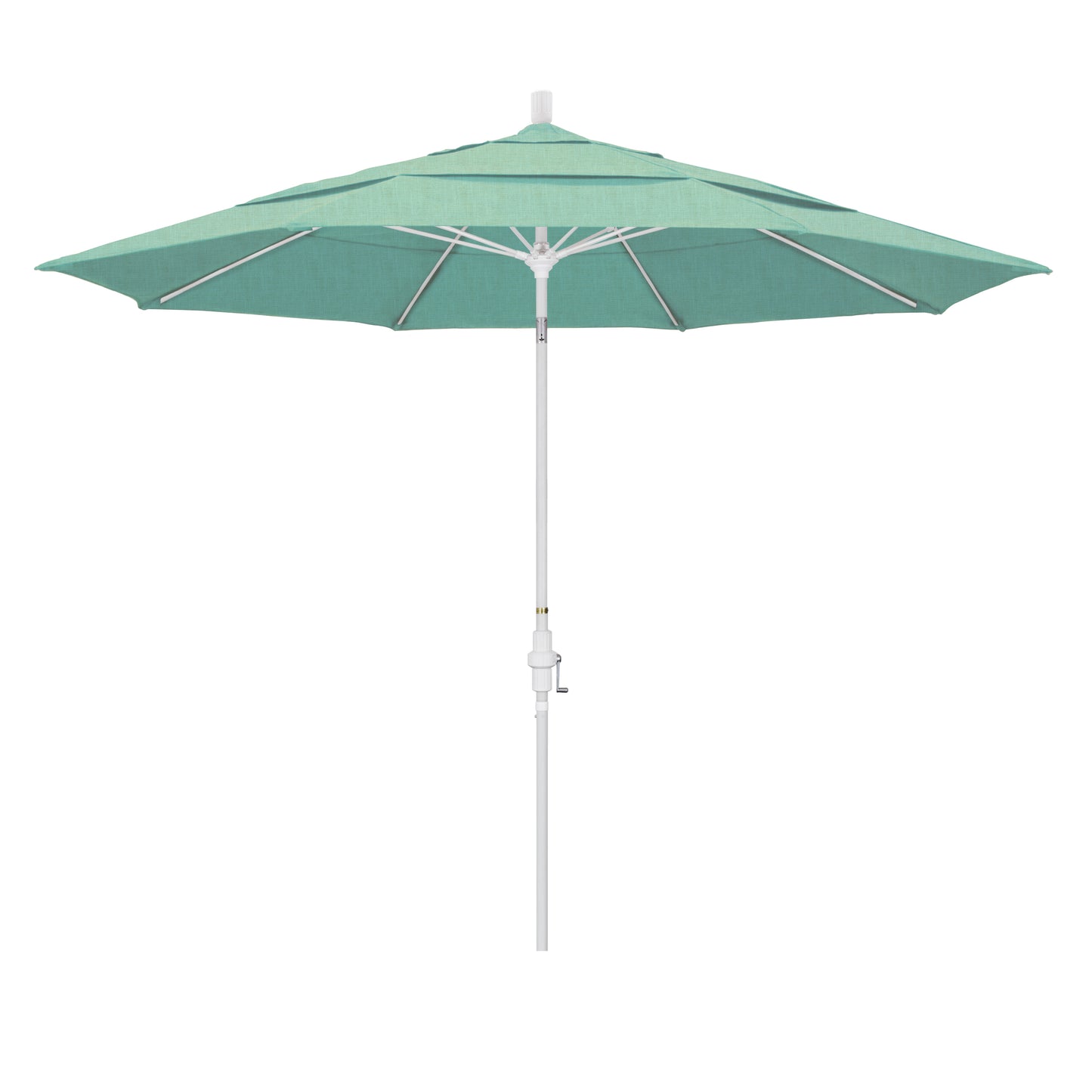 CasaFoyer 11' California Market Umbrella with Commercial-Grade Design, Aluminum Pole, Fiberglass Ribs, Collar Tilt, and Wind-Resistant Canopy
