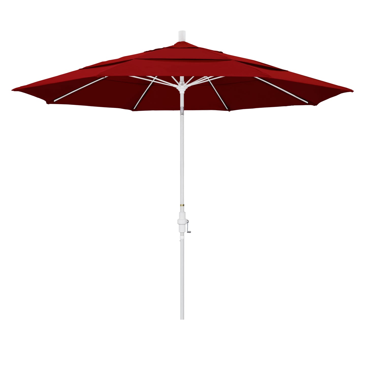 CasaFoyer 11' Extra-Large California Market Umbrella with Aluminum Pole and Fiberglass Ribs - Wind Resistant, Tilt Control, Easy Crank Lift