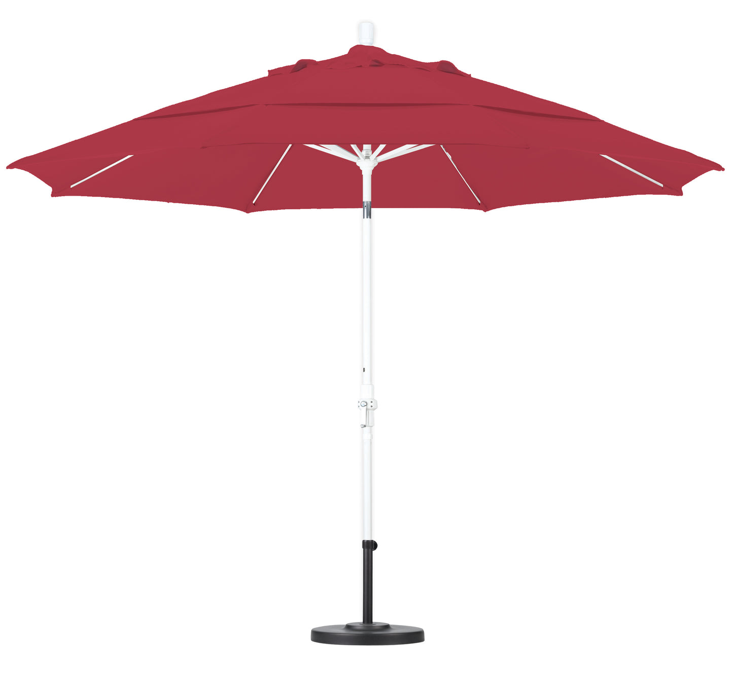 CasaFoyer 11' California Market Umbrella - Extra Large, Commercial-Grade Design, Aluminum Pole, Fiberglass Ribs, Collar Tilt, Wind Resistant
