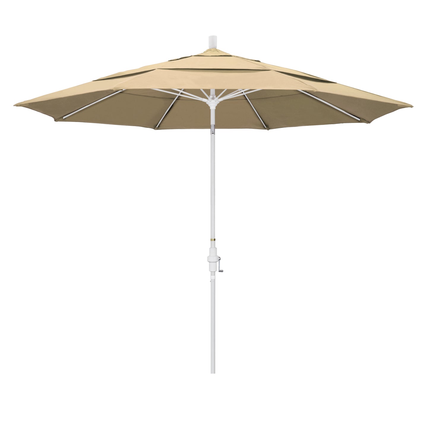 CasaFoyer 11' California Market Umbrella - Extra Large, Commercial-Grade Design, Aluminum Pole, Fiberglass Ribs, Collar Tilt, Wind Resistant, Easy Tilt Control