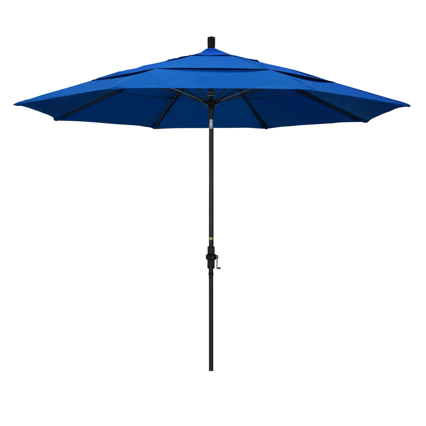 CasaFoyer 11' California Market Umbrella with Commercial-Grade Design, Aluminum Pole, Fiberglass Ribs, Collar Tilt, and Wind-Resistant Canopy