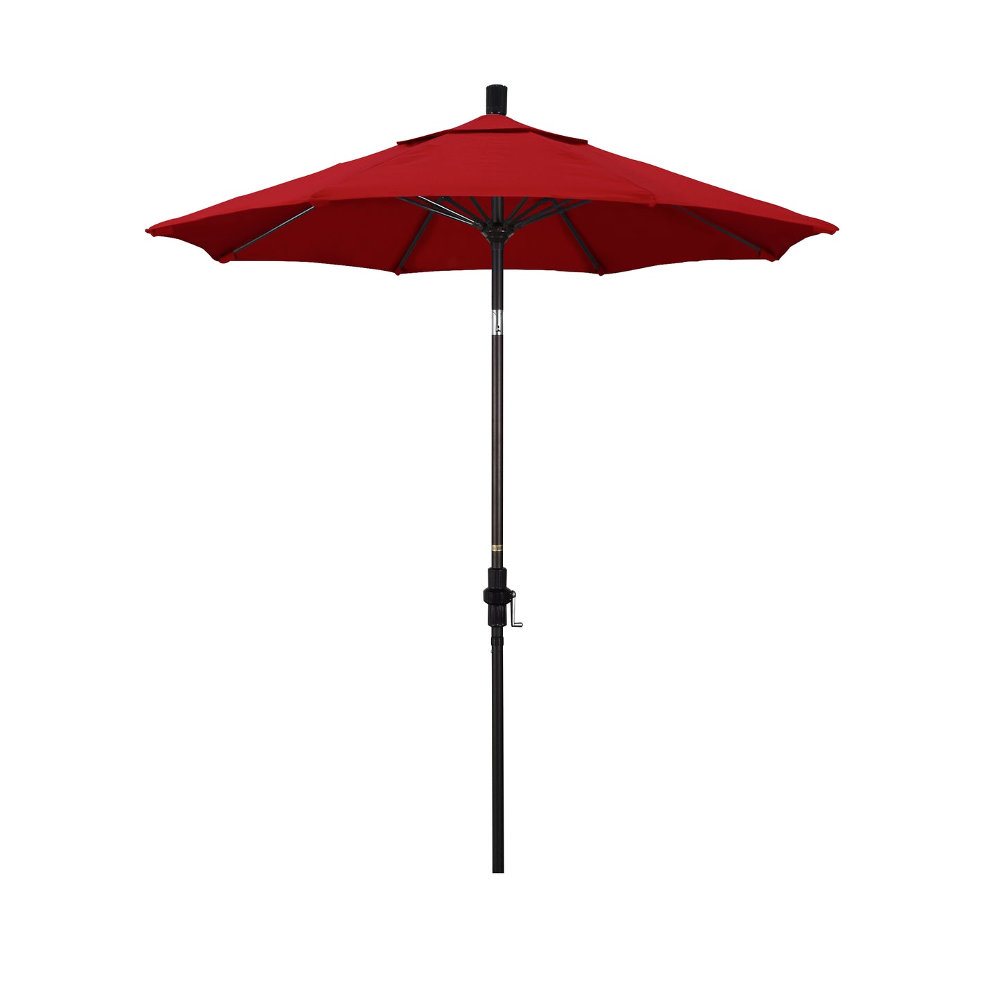 CasaFoyer 7.5' California Market Umbrella - Durable Aluminum Pole, Fiberglass Ribs, Collar Tilt, Crank Lift - Extra-Large Canopy for Maximum Coverage