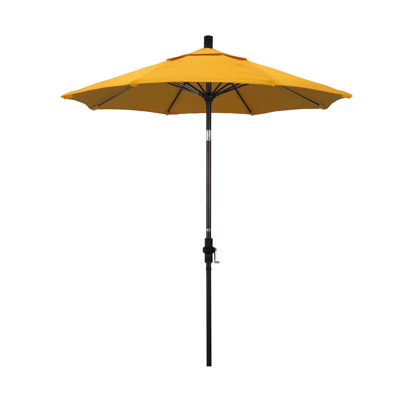 CasaFoyer 7.5' California Market Umbrella - Commercial-Grade Design, Aluminum Pole, Fiberglass Ribs, Collar Tilt, Crank Lift, Extra-Large Canopy