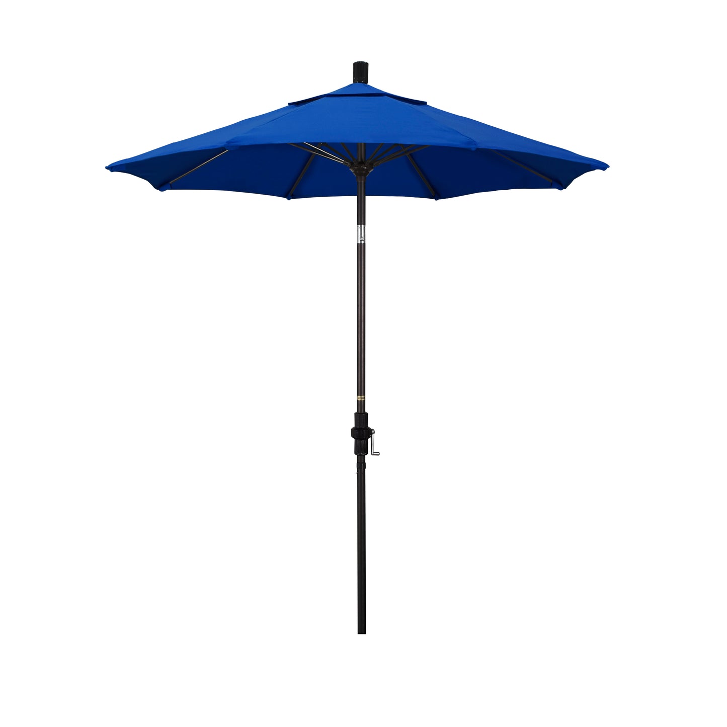 CasaFoyer 7.5' California Market Umbrella - Commercial-Grade Design, Aluminum Pole, Fiberglass Ribs, Extra-Large Canopy, Collar Tilt, Crank Lift
