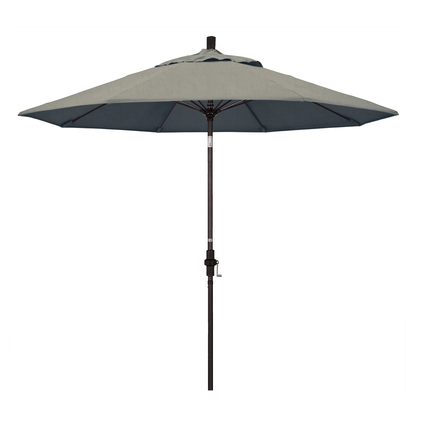 CasaFoyer Durable 9ft Fiberglass Frame Umbrella with Crank Lift & Tilt Mechanism - Water-Repellent Fabric, Wind Resistant - Ideal for Patio & Outdoor Use