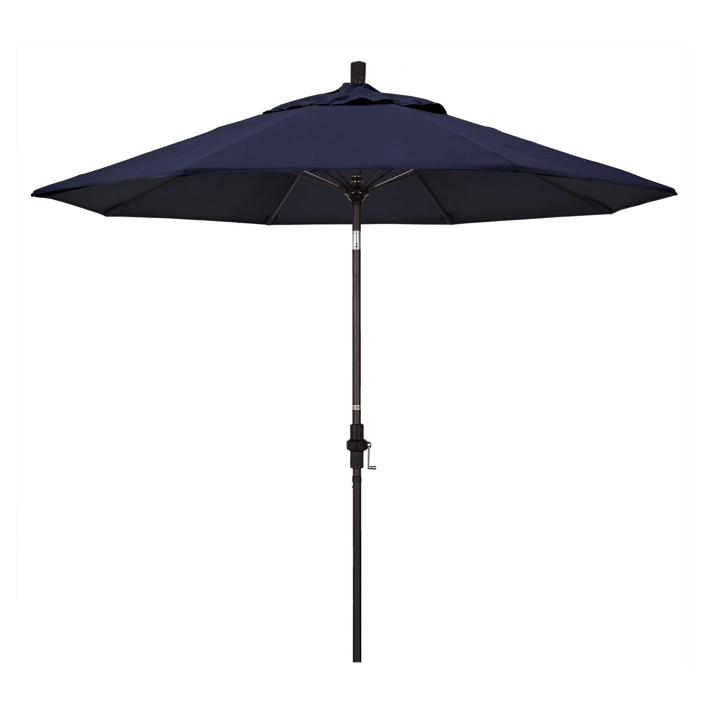 CasaFoyer 9' Fiberglass Frame Patio Umbrella with Water-Repellent Fabric, Crank Lift, and Infinity Tilt - Durable and Wind-Resistant - Ideal for 48" Round Tables