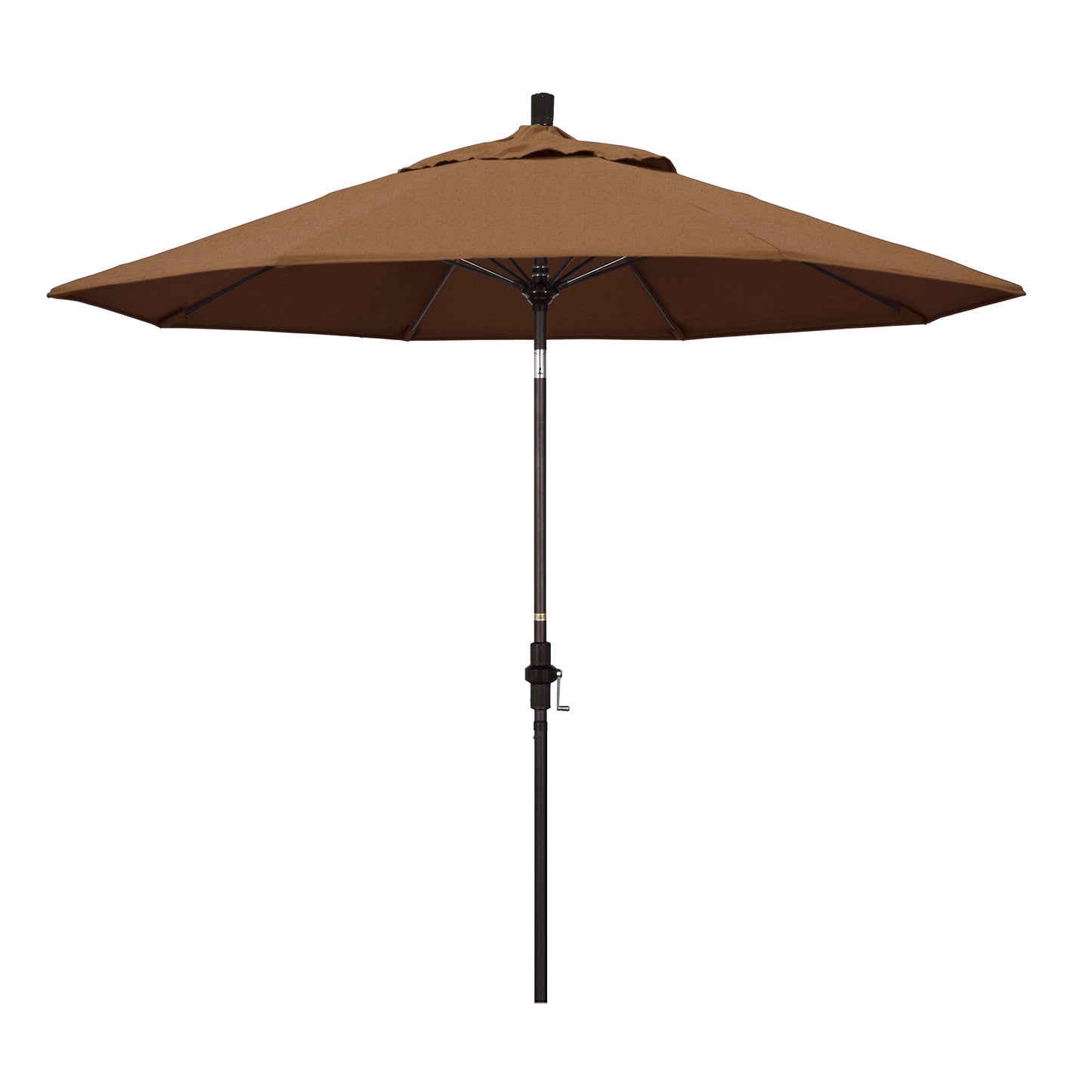 CasaFoyer Durable 9ft Fiberglass Frame Umbrella with Crank Lift & Tilt Mechanism - Water-Repellent Fabric, Windproof - Ideal for Patio & Outdoor Use