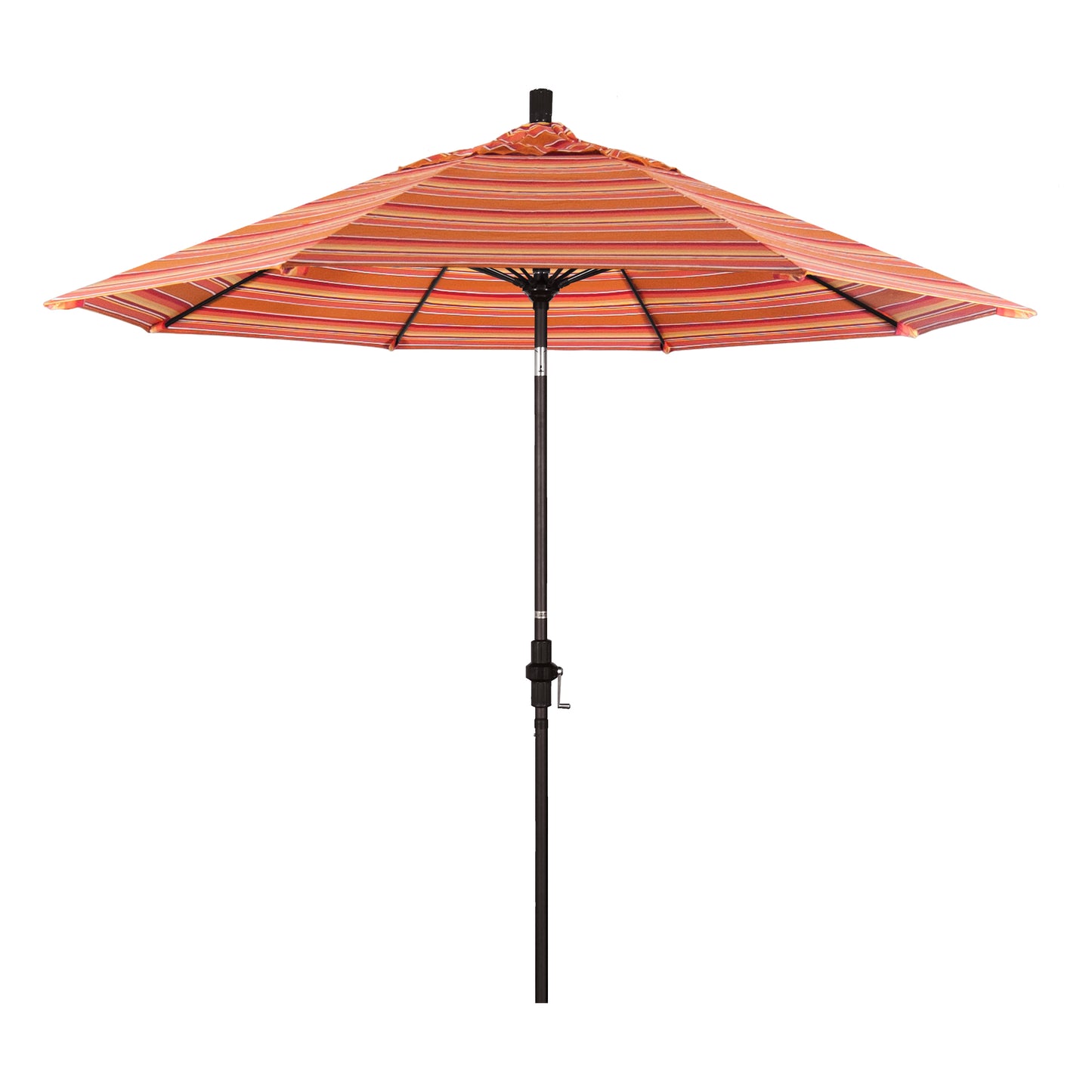 CasaFoyer 9' Durable Fiberglass Frame Umbrella with Crank Lift & Infinity Tilt - Water-Repellent Fabric, Windproof, Sun Protection - Ideal for 48" Round Tables