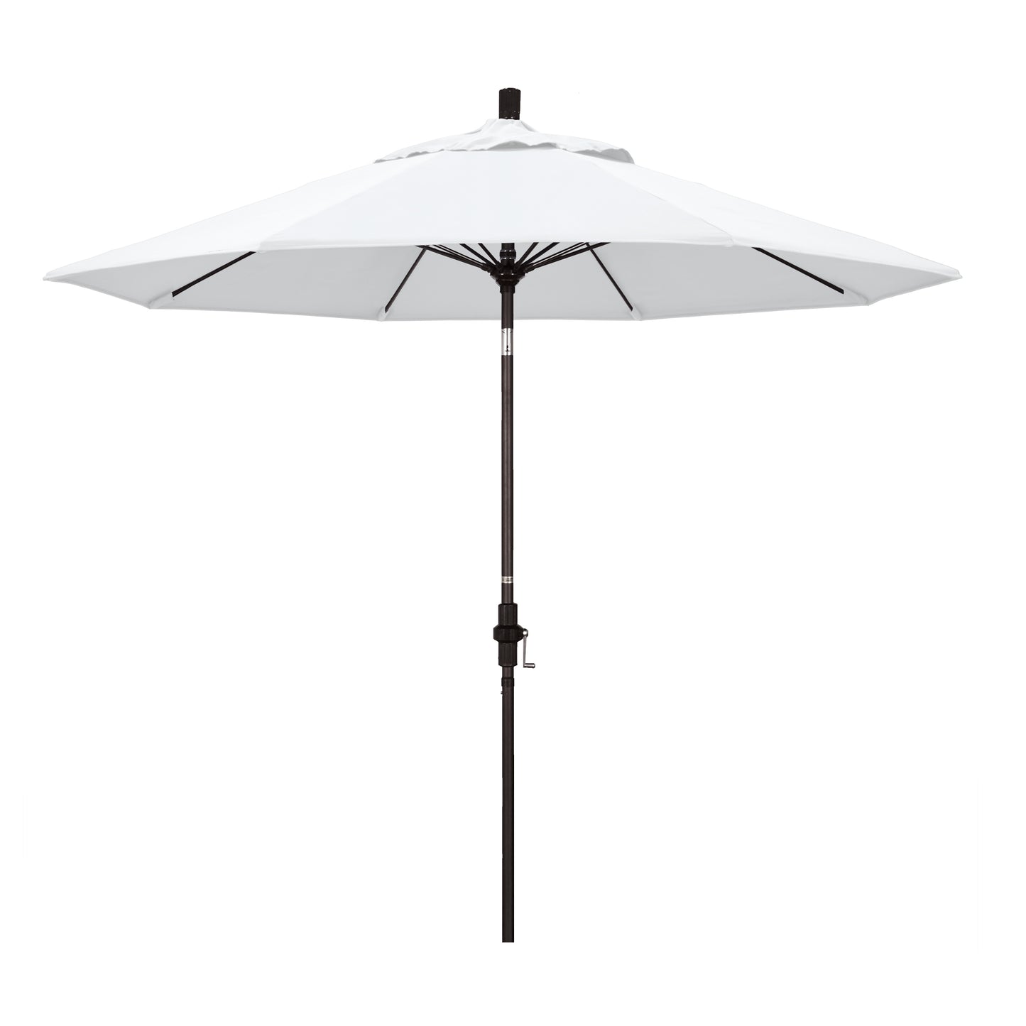 CasaFoyer 9' Fiberglass Frame Patio Umbrella with Water-Repellent Fabric, Crank Lift, and Infinity Tilt - Durable and Adjustable for Sun Protection