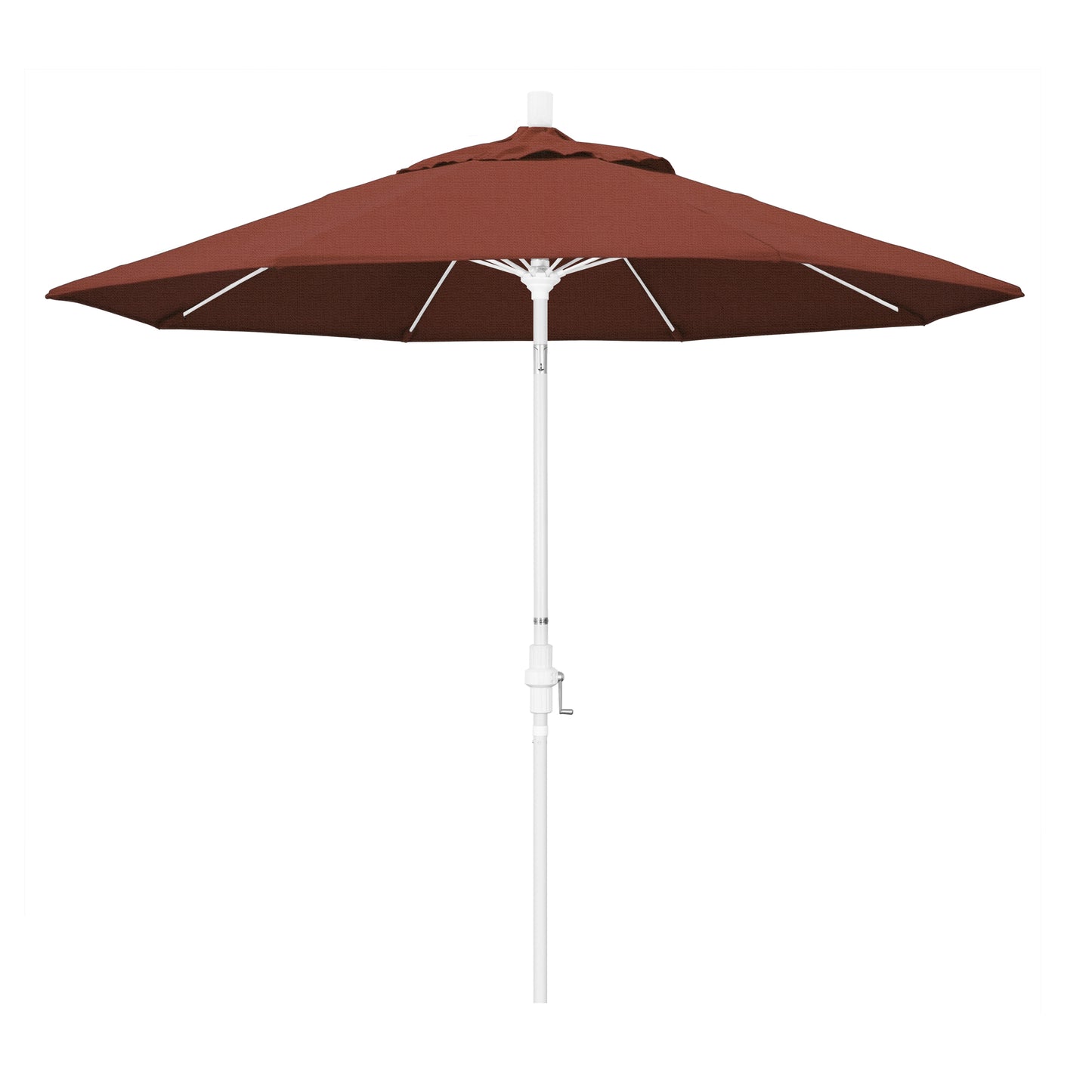 CasaFoyer 9' Durable Fiberglass Frame Umbrella with Water-Repellent Fabric, Crank Lift and Infinity Tilt - Ideal for Sun Protection and Outdoor Use