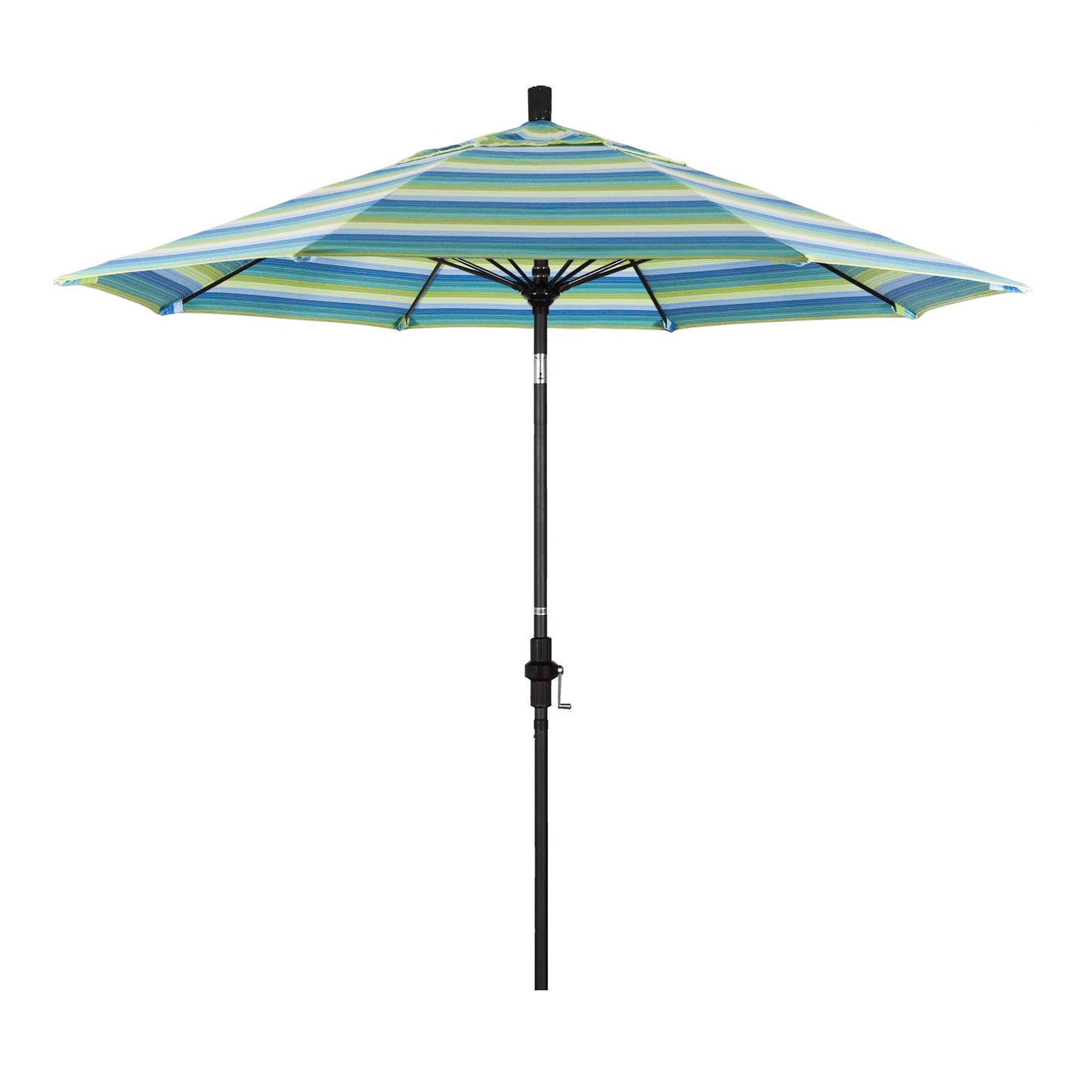 CasaFoyer 9' Fiberglass Frame Patio Umbrella with Water-Repellent Fabric, Crank Lift, and Infinity Tilt - Ideal for Challenging Weather Conditions