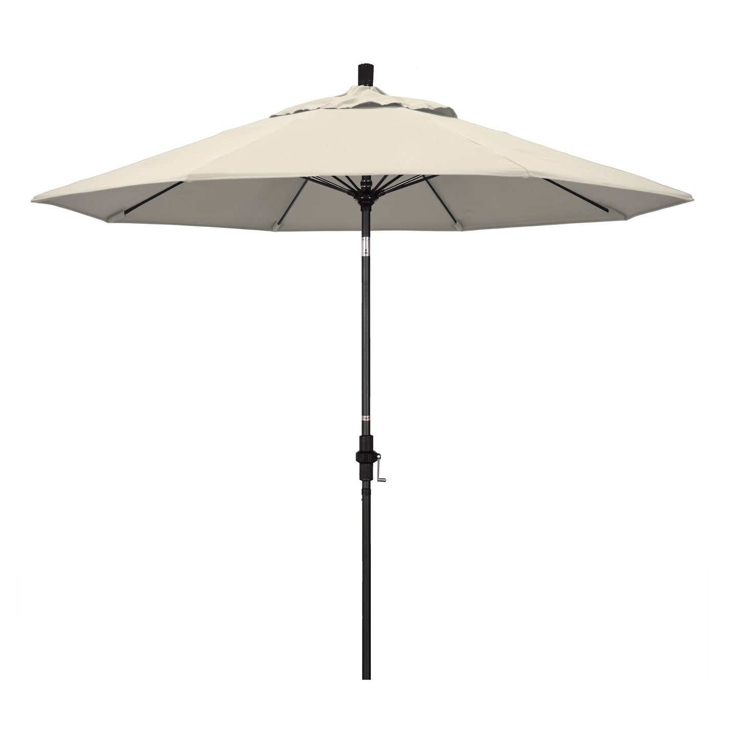 CasaFoyer 9' Fiberglass Frame Patio Umbrella with Water-Repellent Fabric, Crank Lift, and Infinity Tilt - Ideal for Harsh Weather Conditions. Fits 48" Round Tables. (Base not included)