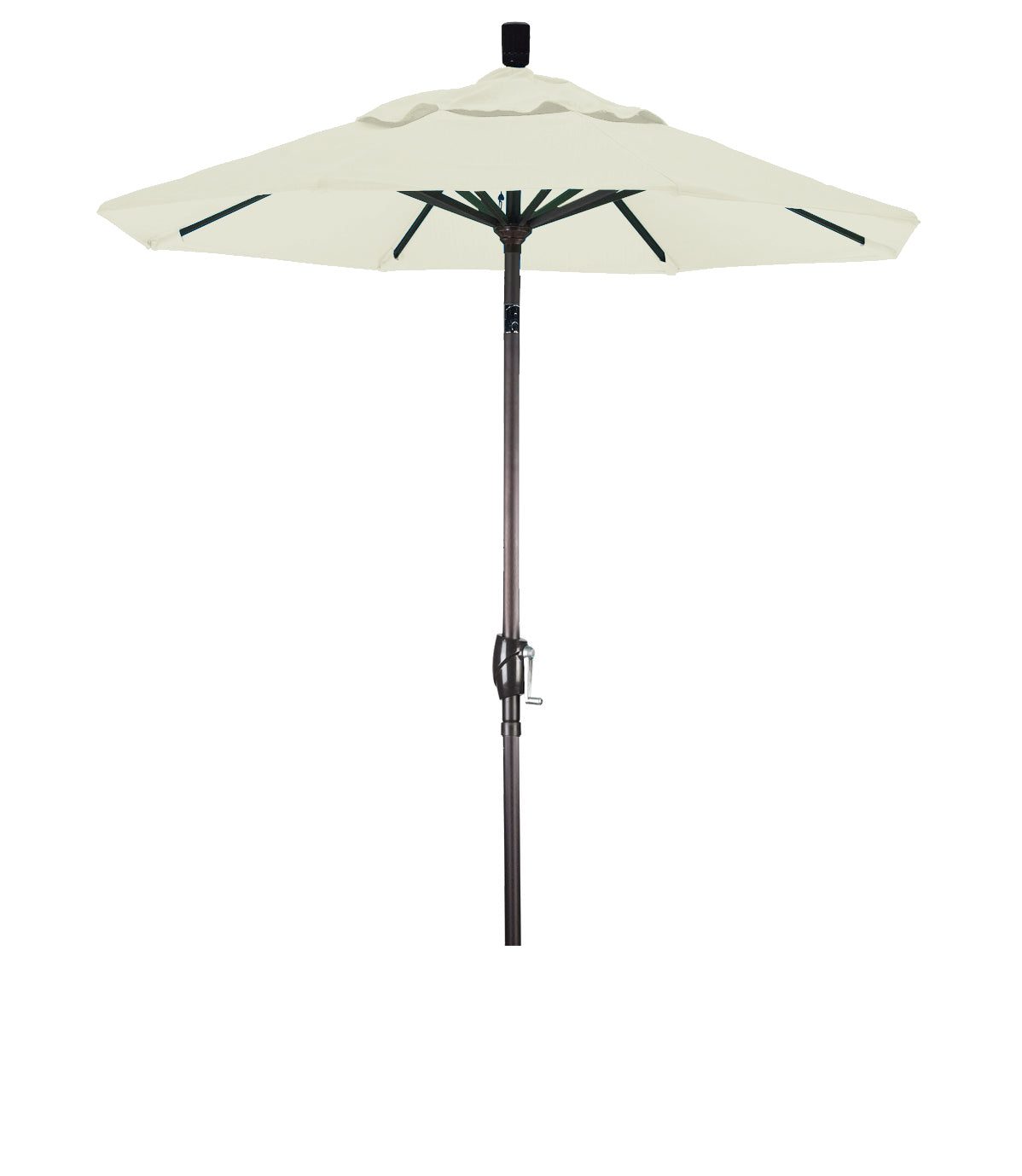 CasaFoyer 6ft California Umbrella - Aluminum Frame, Push Button Tilt, Crank Lift - Residential Patio Umbrella with Traditional Design