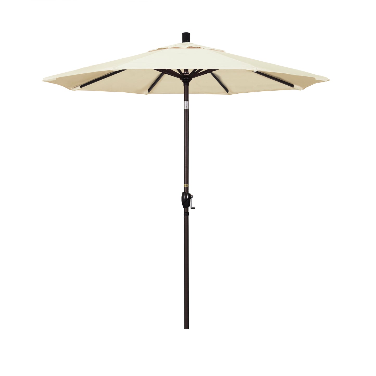 CasaFoyer 7ft California Umbrella - Classic Market Style with Crank-to-Open & Push-to-Tilt Design, Aluminum Frame, Durable & User-Friendly