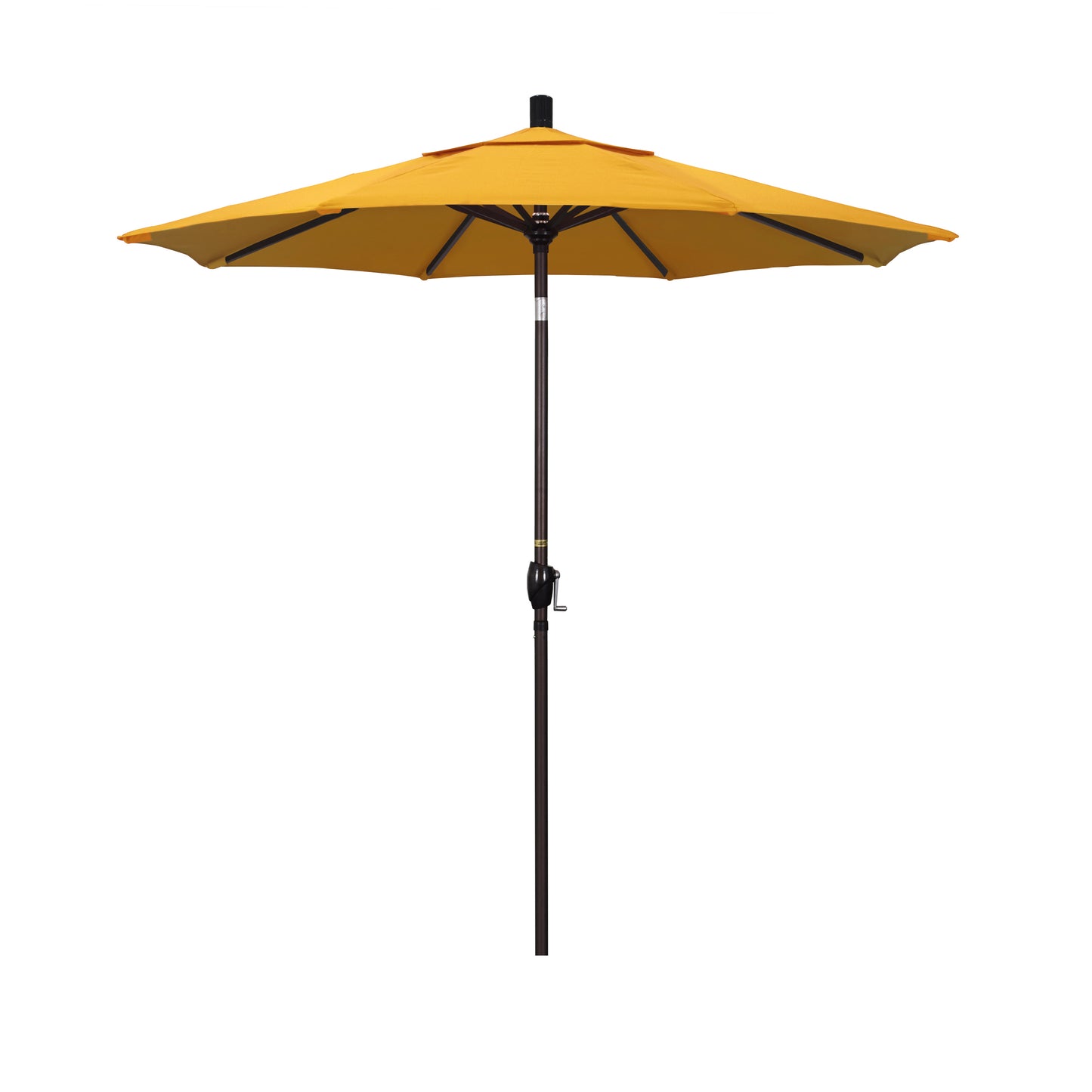 CasaFoyer California Umbrella 7ft Market Style Patio Umbrella | Aluminum Frame | Crank-to-Open | Push-to-Tilt | Optimal Shade | Residential Owners