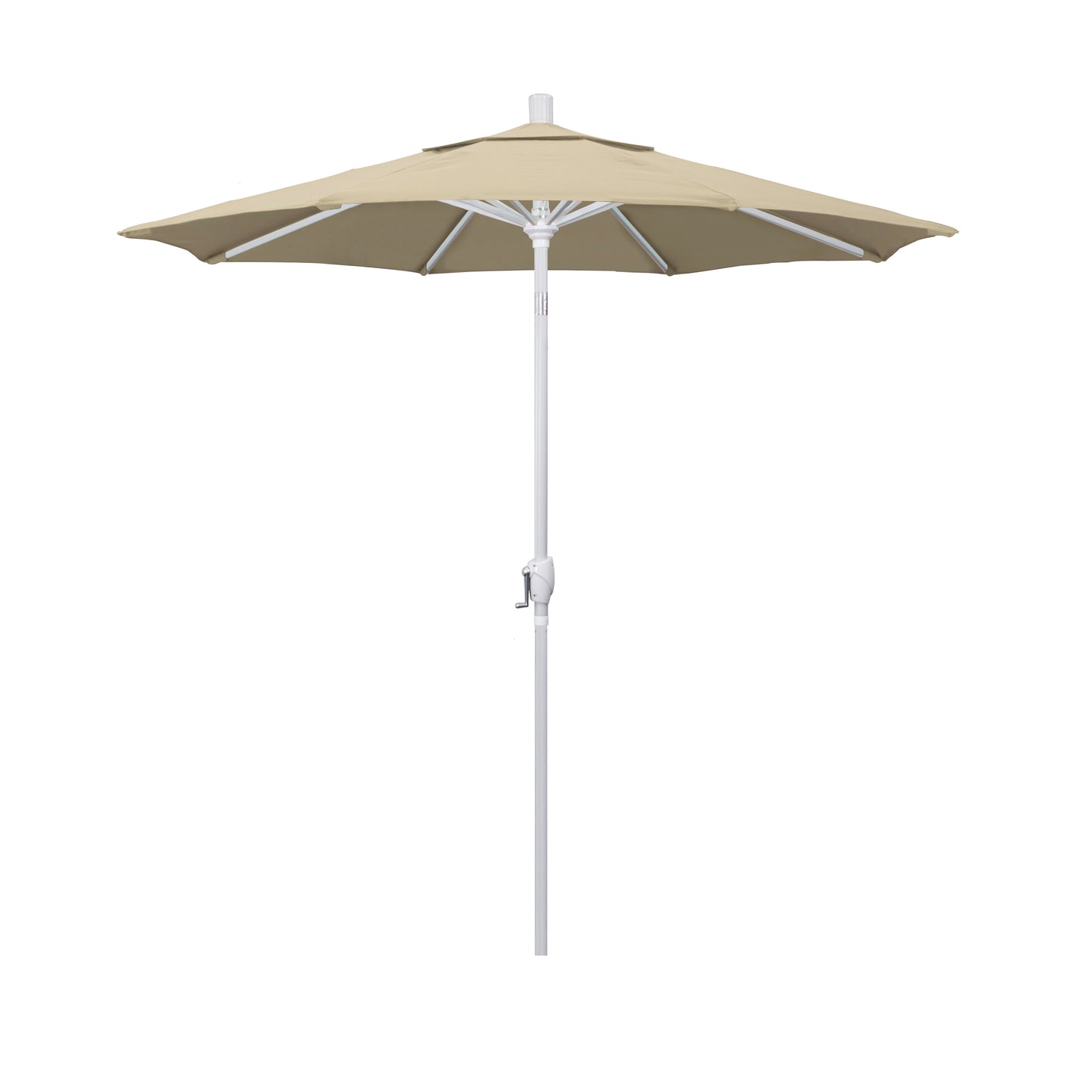 CasaFoyer 7ft California Umbrella - Classic and Elegant Market Style with Crank-to-Open and Push-to-Tilt Design - Durable and User-Friendly - Optimal Shade