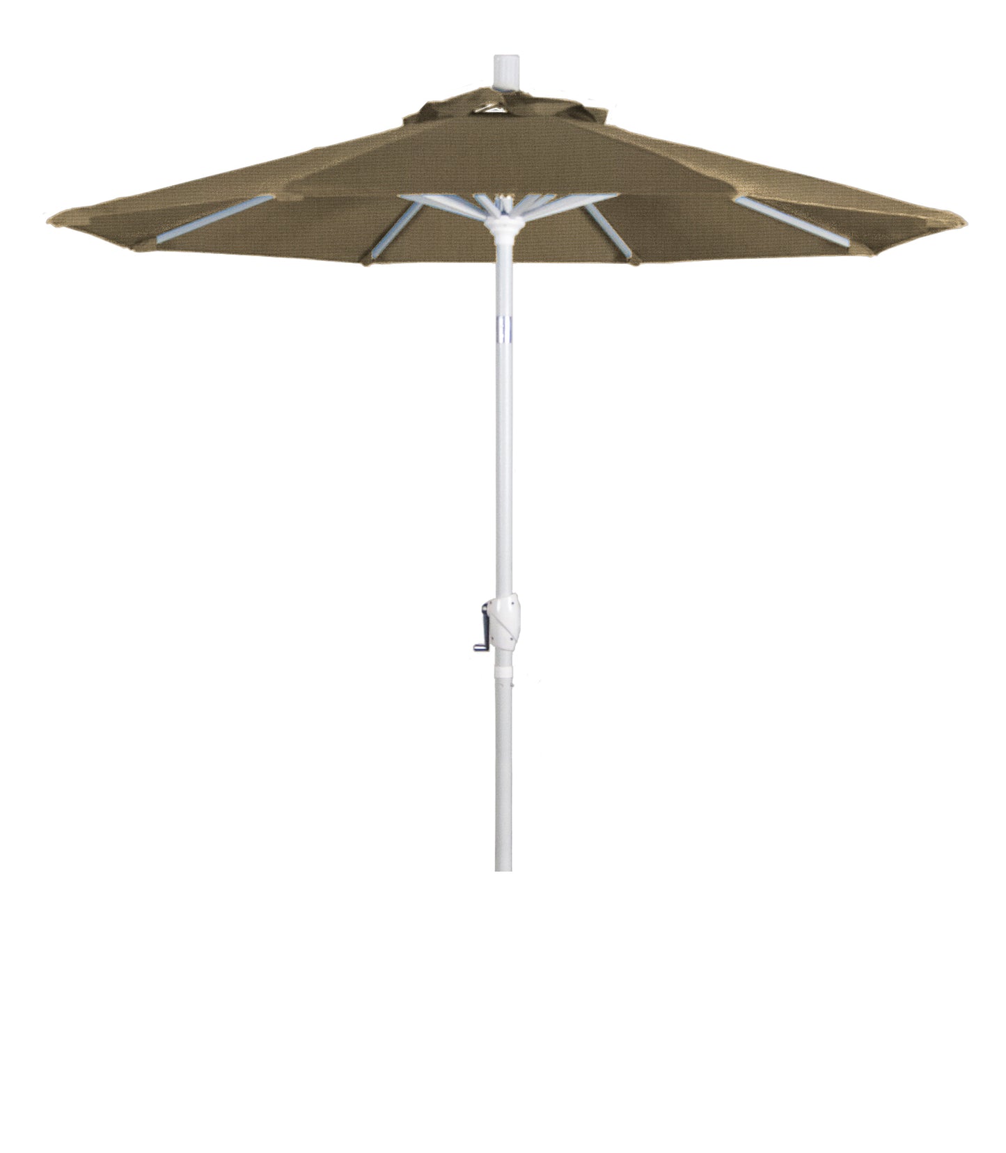 CasaFoyer Classic and Elegant 7-Foot California Umbrella with Crank-to-Open and Push-to-Tilt Design for Optimal Shade - Aluminum Frame, Durable and Long-lasting