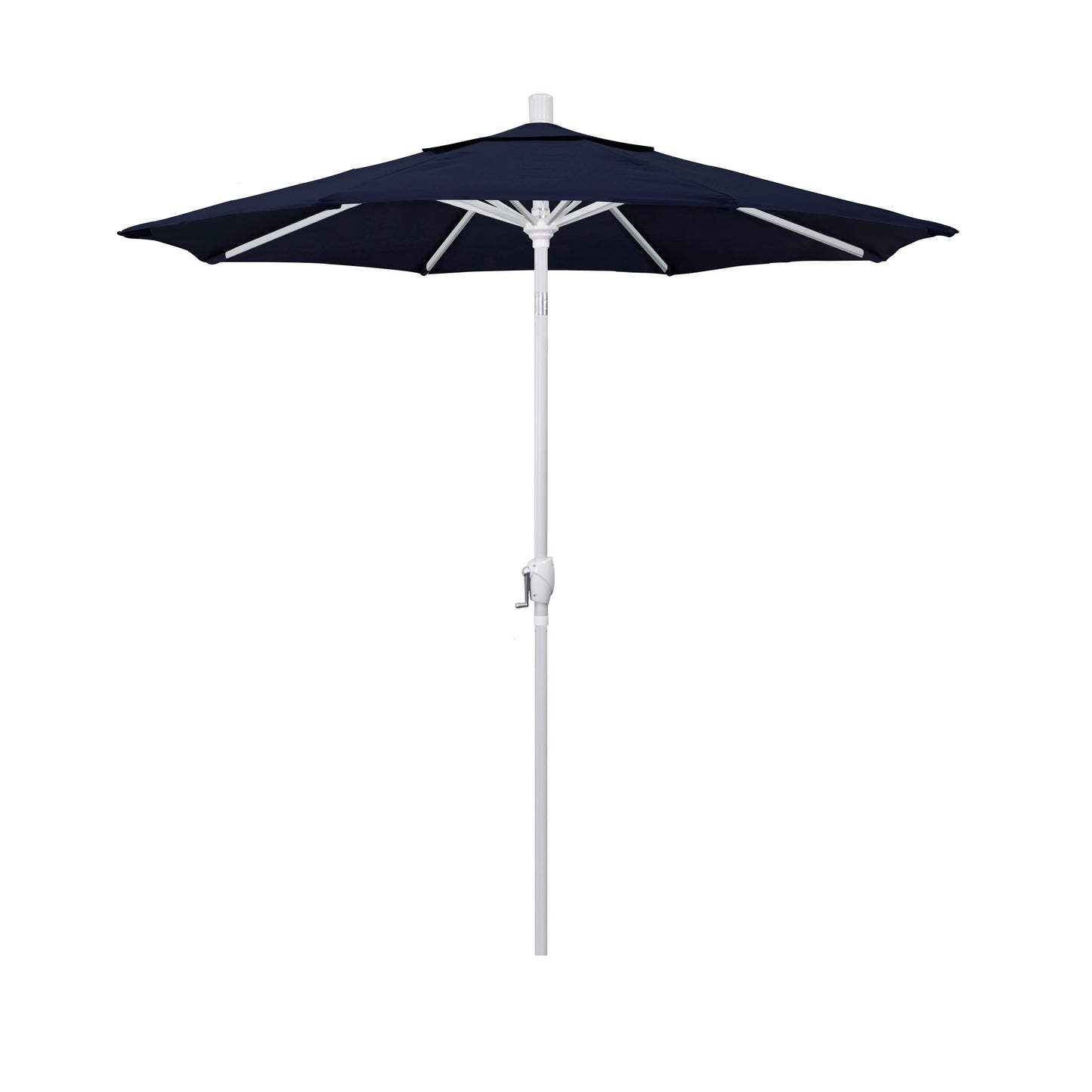 CasaFoyer 7ft California Umbrella - Classic & Elegant Market Style with Crank-to-Open & Push-to-Tilt Design for Optimal Shade - Aluminum Frame