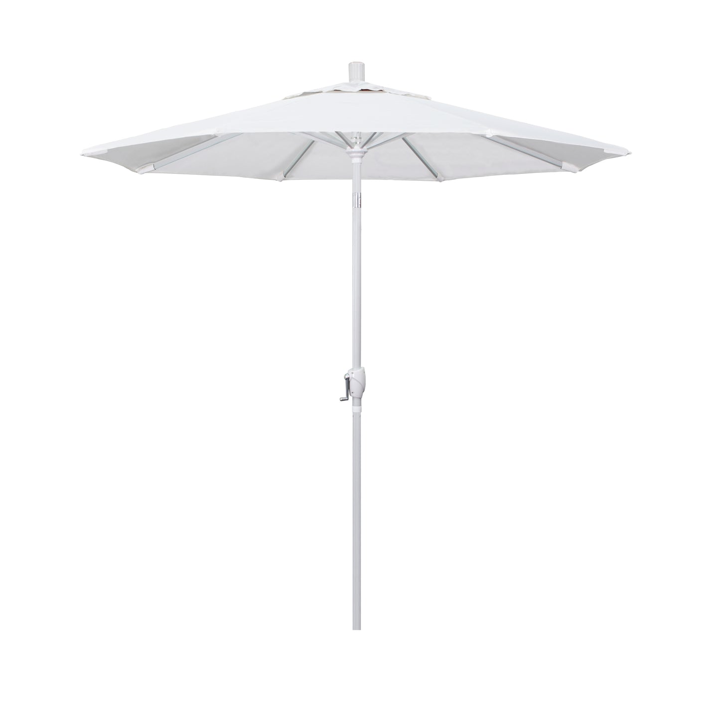 CasaFoyer 7ft California Umbrella Market Style - Aluminum Frame, Crank-to-Open, Push-to-Tilt Design - Elegant and Space-Saving Choice for Residential Owners