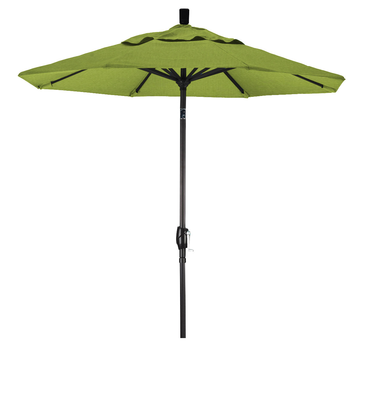 CasaFoyer 7ft California Umbrella - Aluminum Frame, Crank-to-Open, Push-to-Tilt, Easy Sun Adjustment - Residential Choice, Space-Saving Design